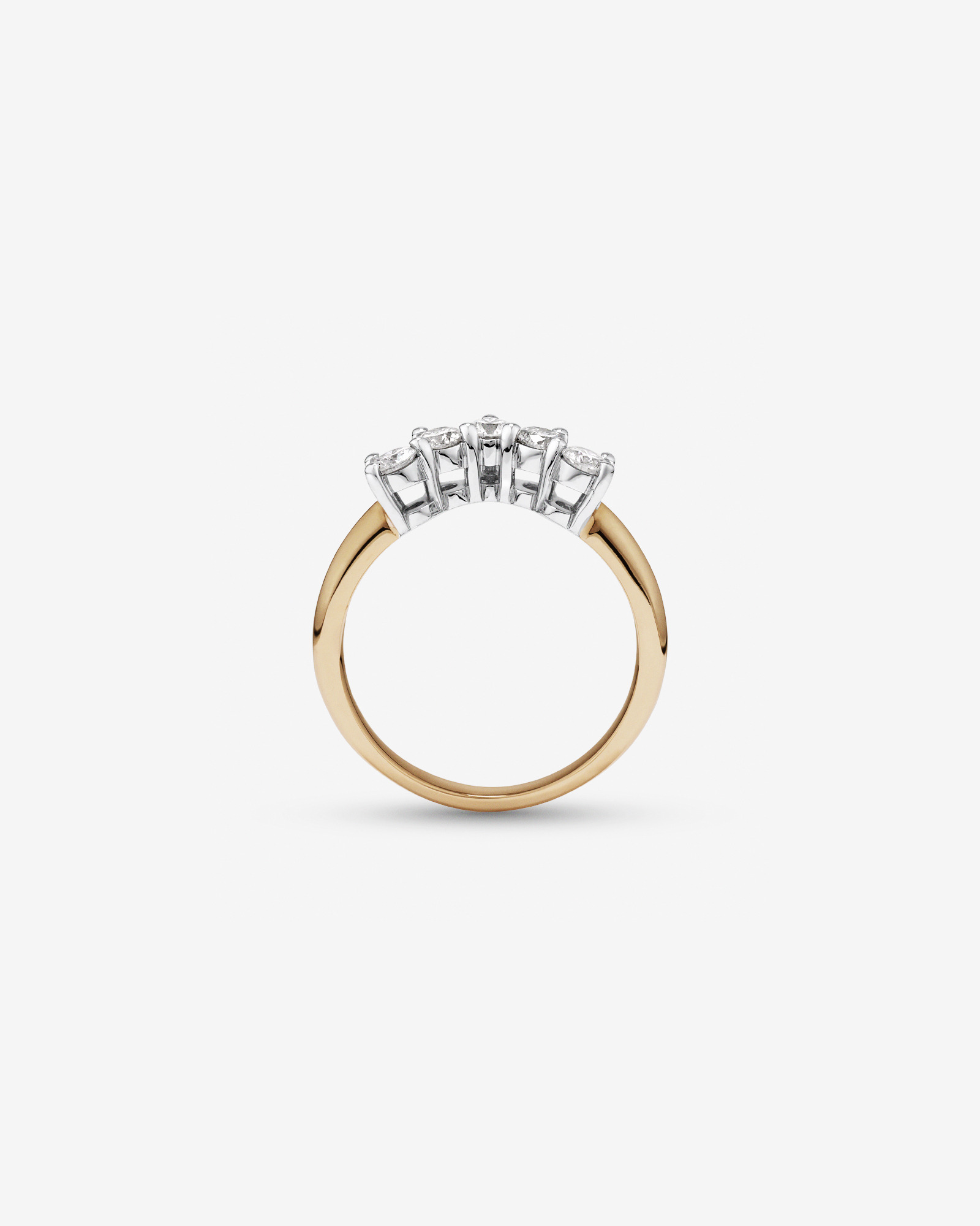 Wedding Ring with 0.50 Carat TW of Diamonds in 14kt Yellow & White Gold