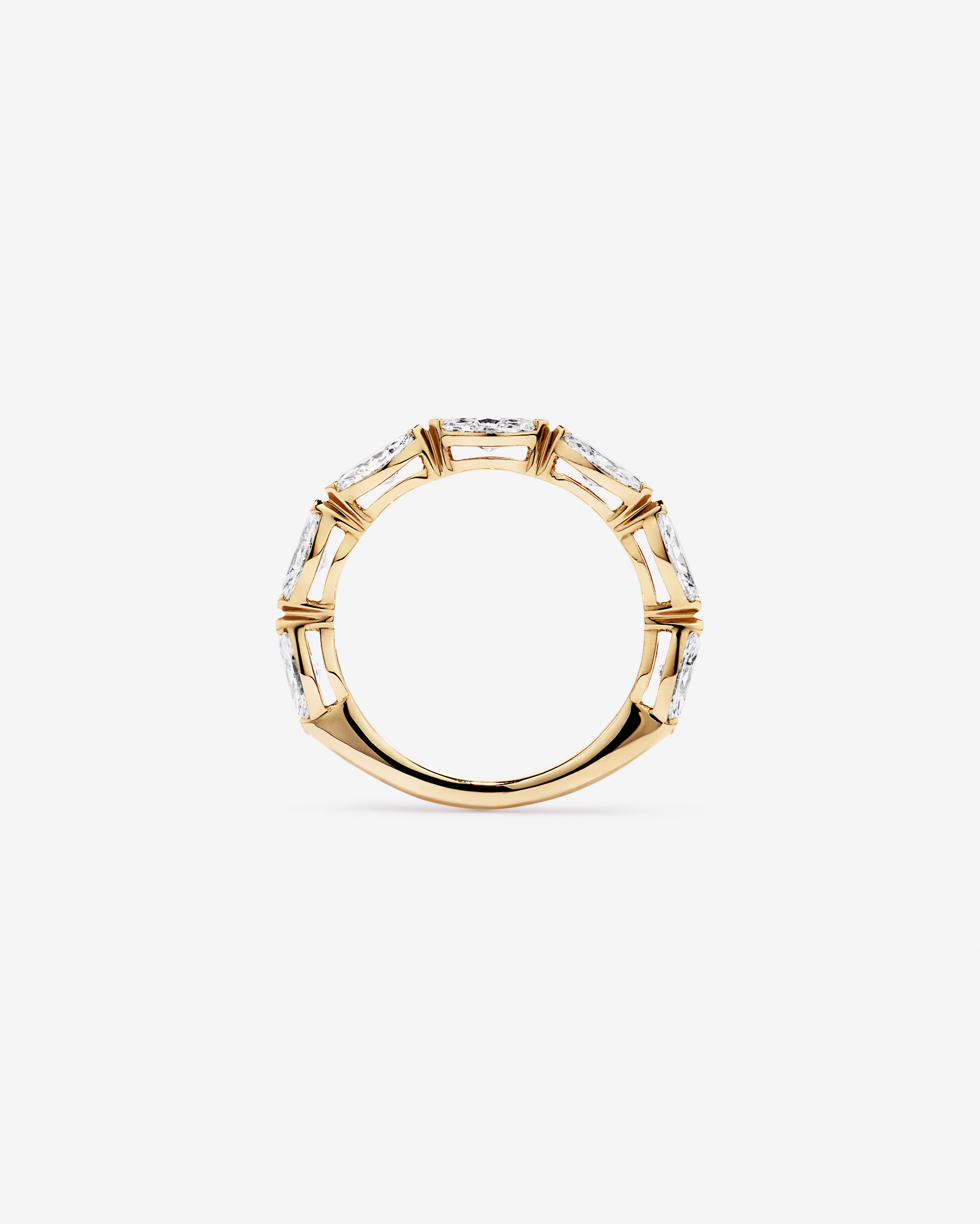 1.40 Carat TW East-West Marquise Laboratory-Grown Diamond Wedding Ring 14kt Yellow Gold