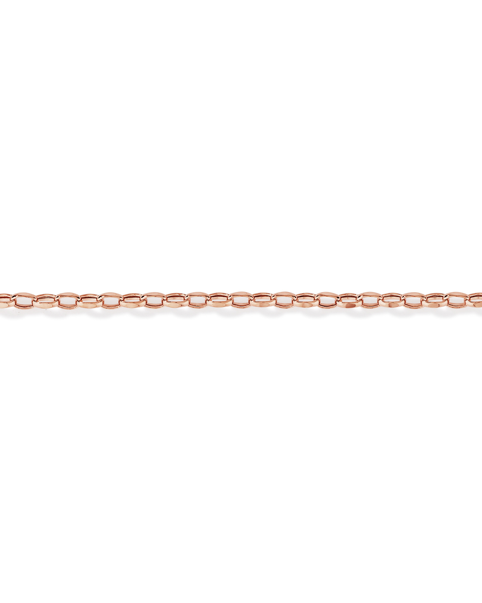 Bracelet belcher de 19 cm en or rose 10 K