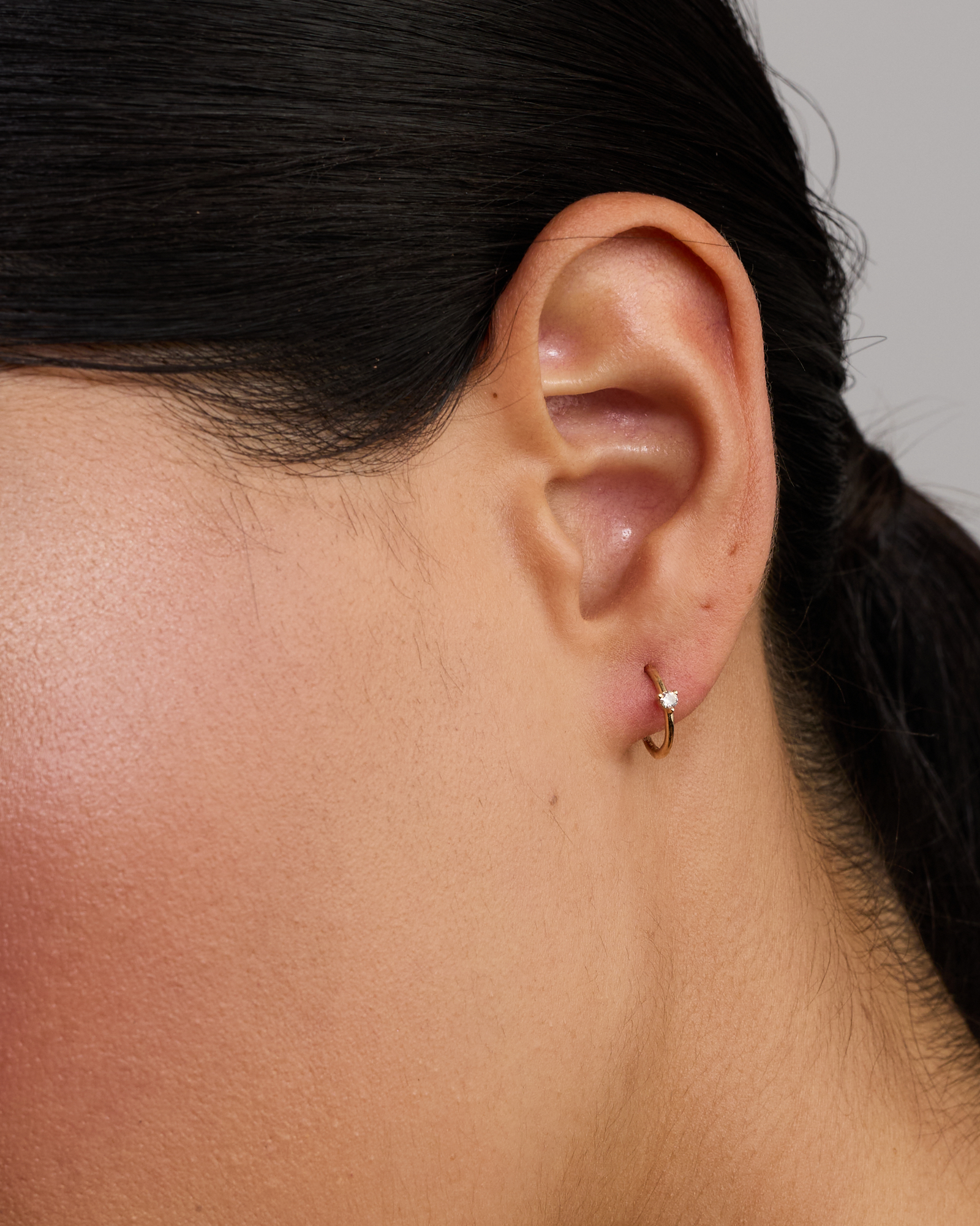 Diamond Accent Sleeper Earrings in 10kt Yellow Gold