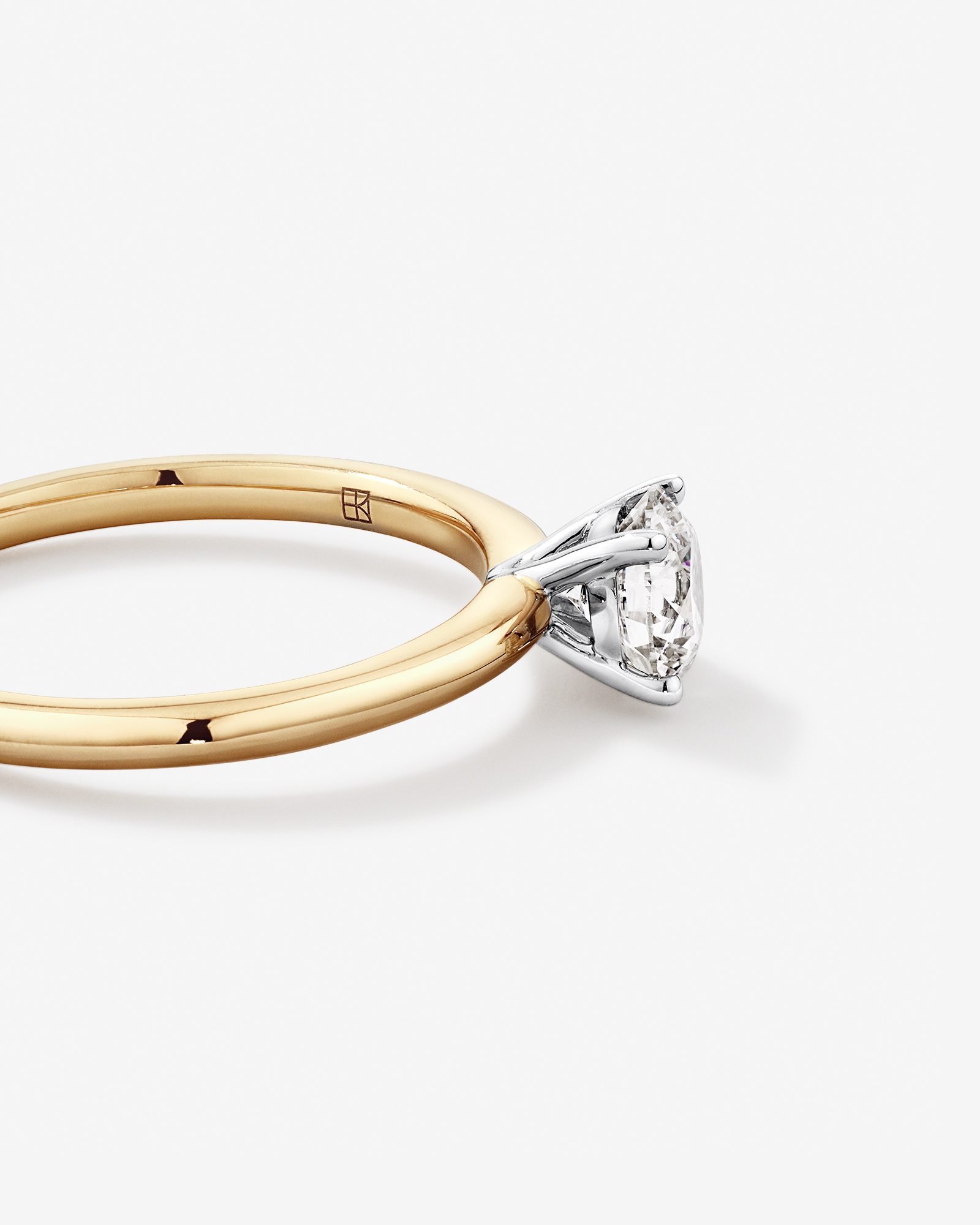 0.70 Carat TW Round Brilliant Laboratory-Grown Diamond Solitaire Engagement Ring in 14kt White Gold