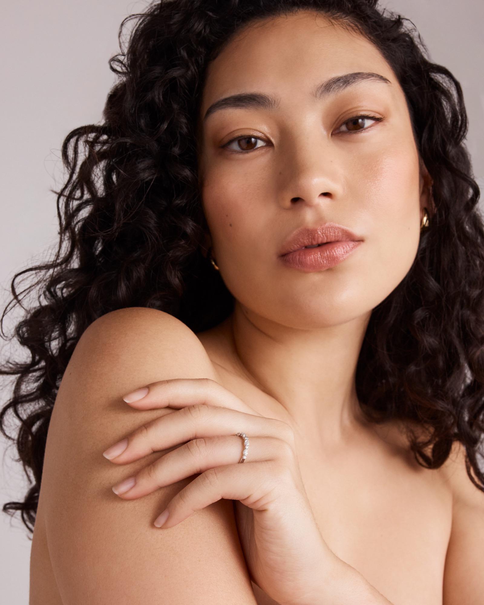 0.44 Carat TW Diamond Wedding Ring in 14kt White Gold