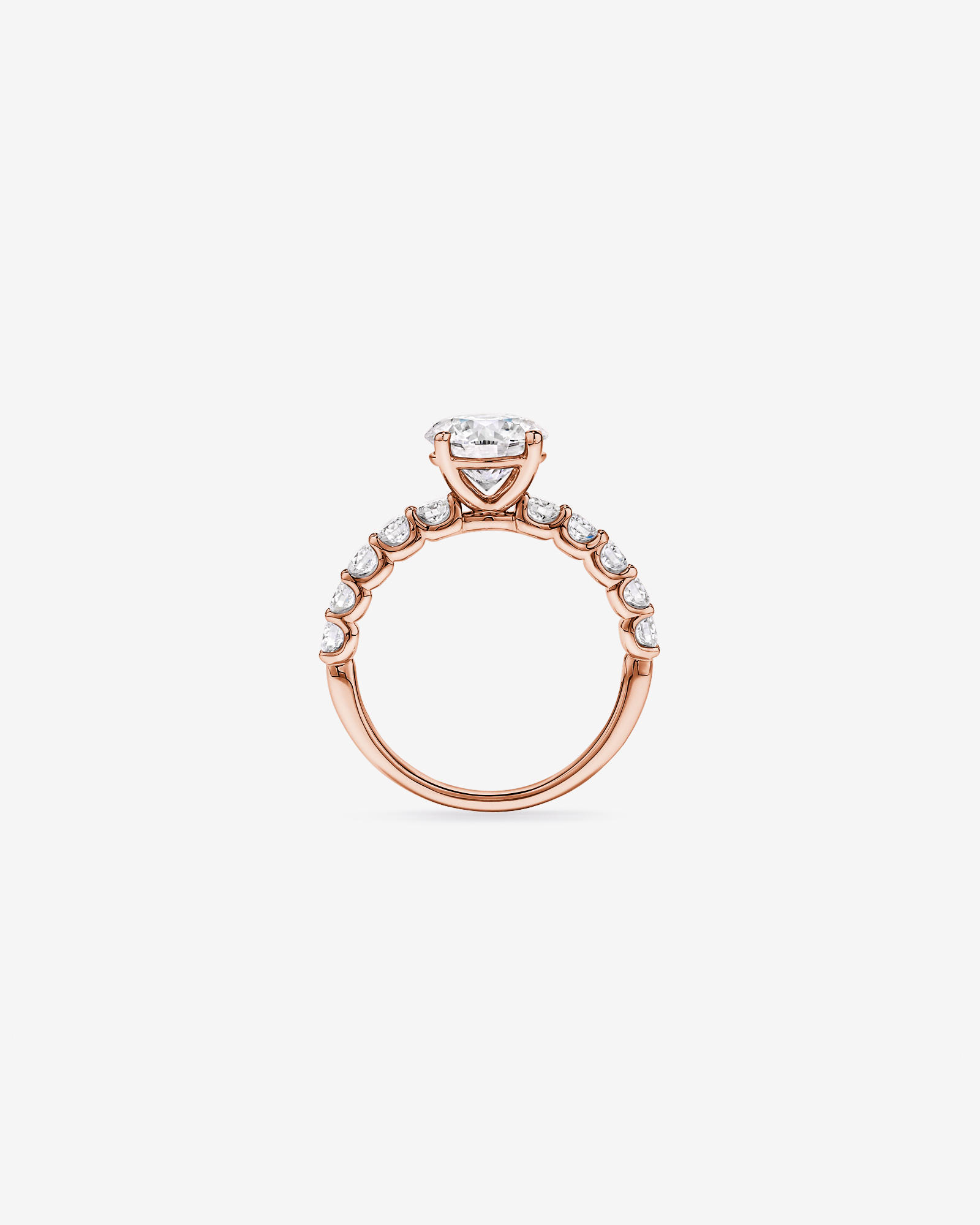 2.75TW Round Brilliant Laboratory-Grown Diamond Engagement Ring 14kt Rose Gold