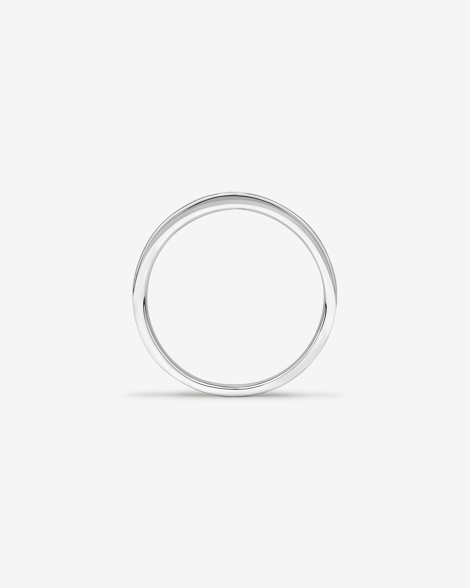 Bague en or blanc 10 K avec diamants pour homme