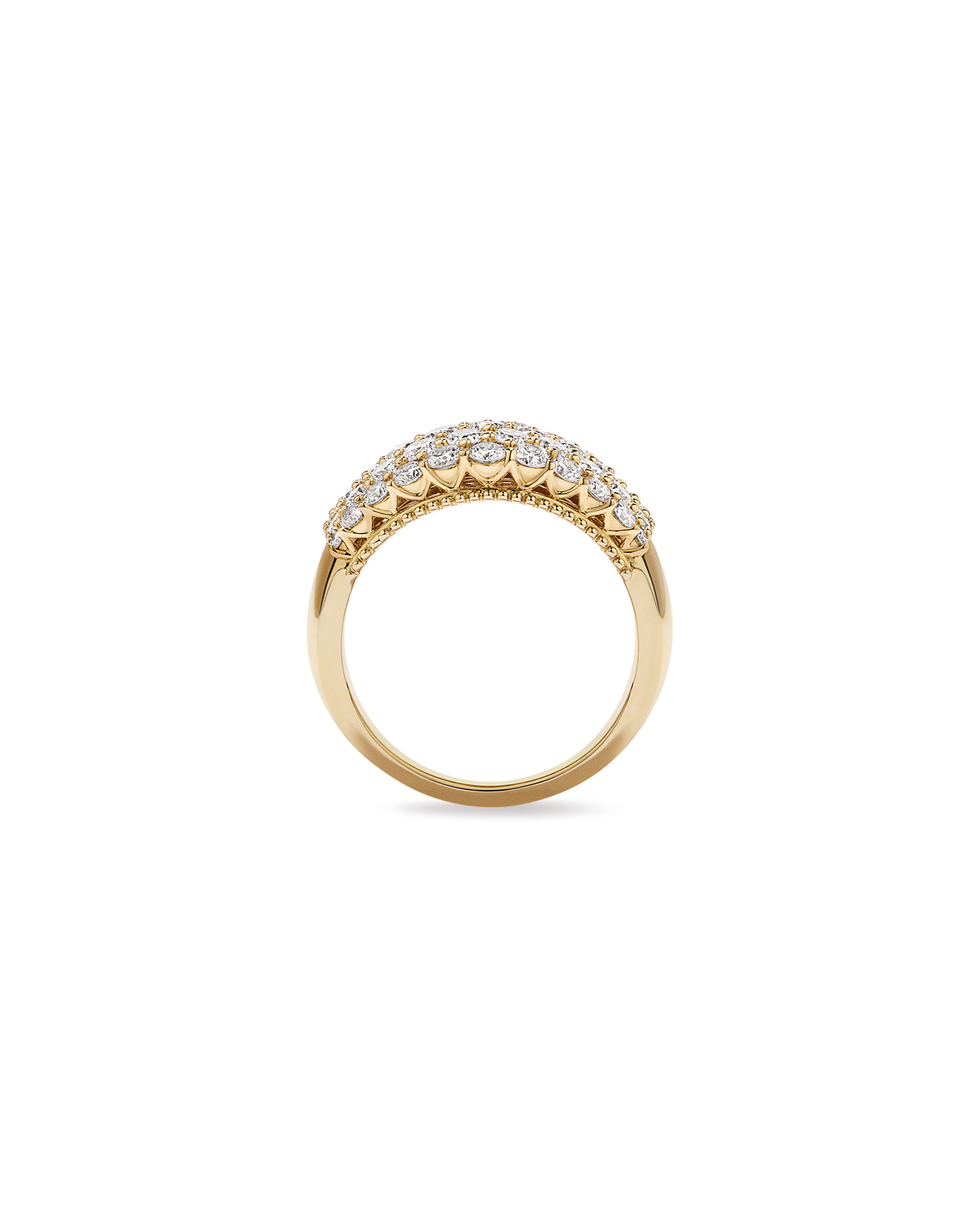 2.00TW Lab Diamond Cluster Ring 10kt Gold