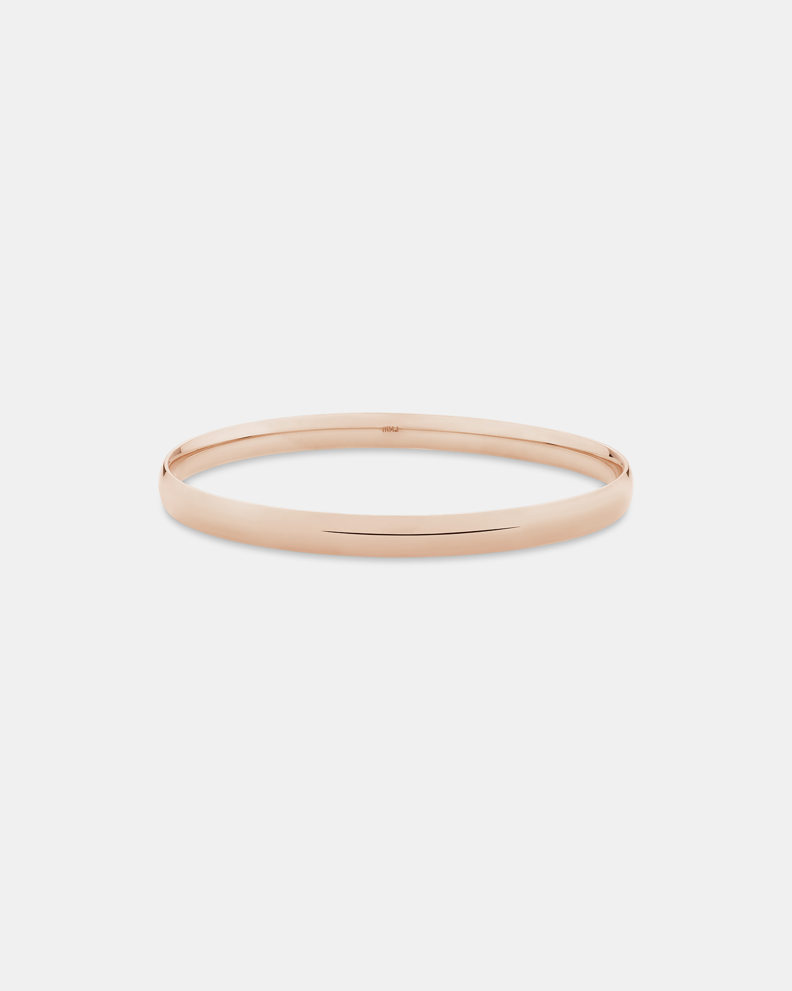 65mm Round Bangle in 10kt Rose Gold