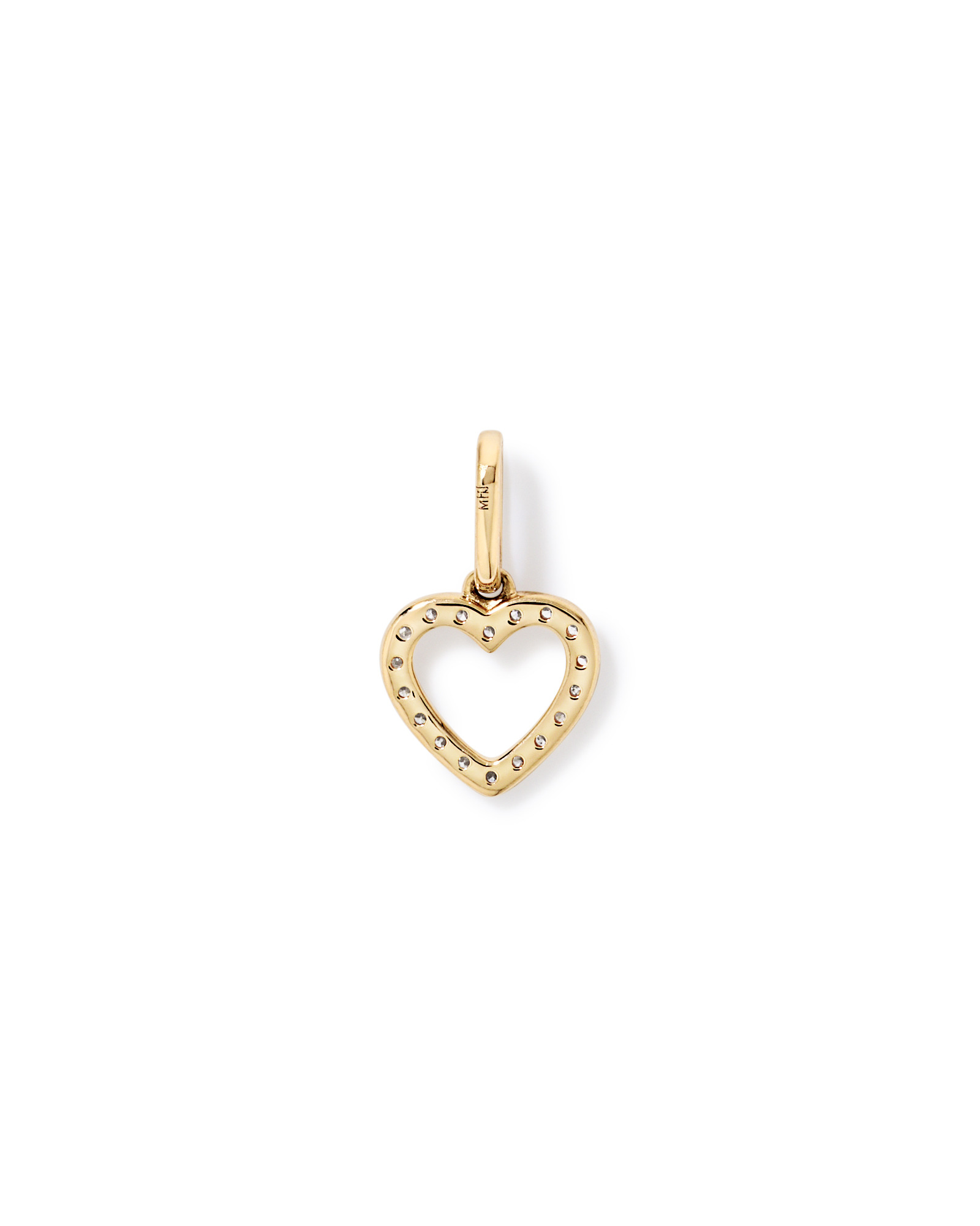 0.10TW Diamond Heart Pendant in 10kt Gold
