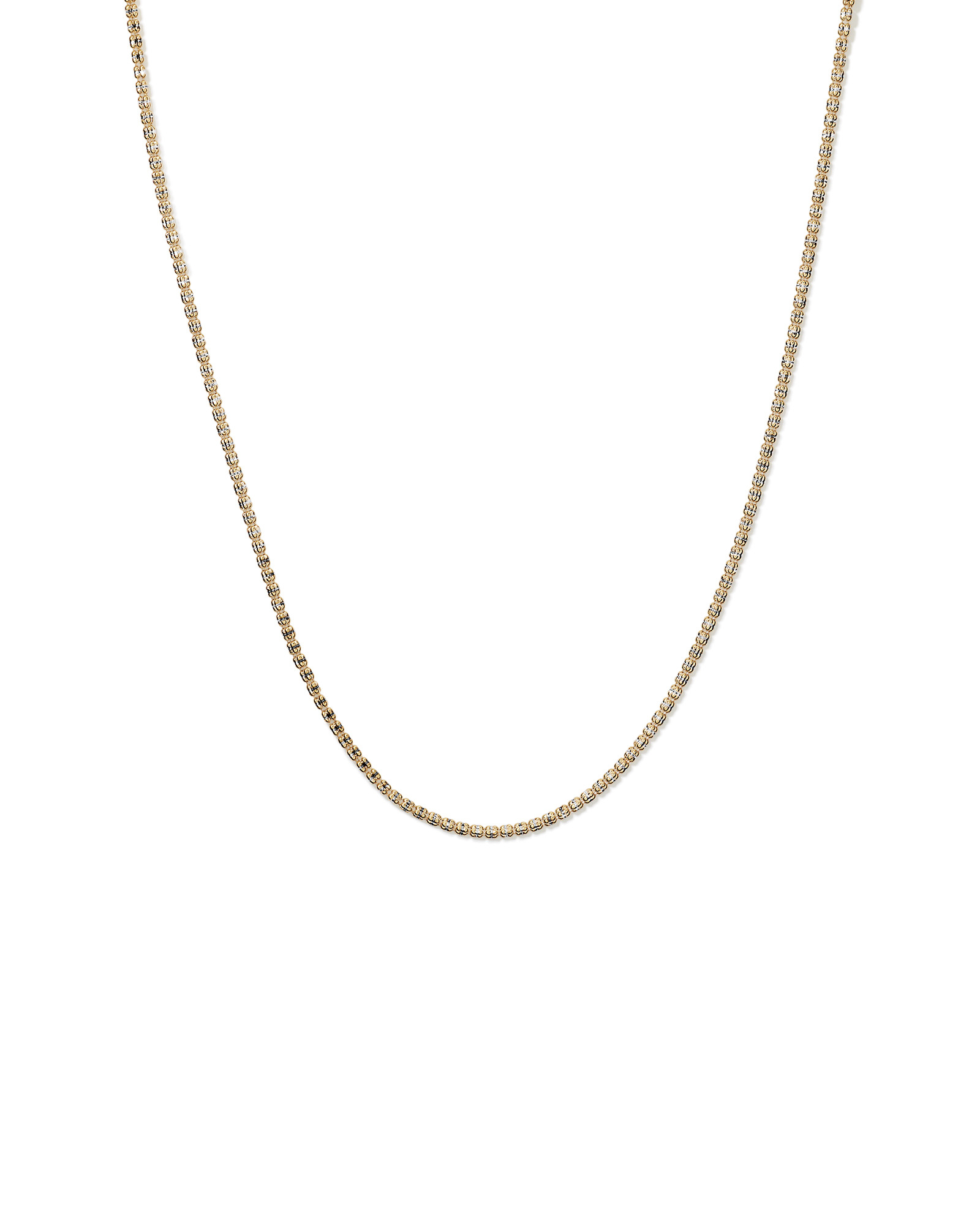 50cm (20") 2.6mm Two-Tone Bead Chain in 10kt Yellow Gold