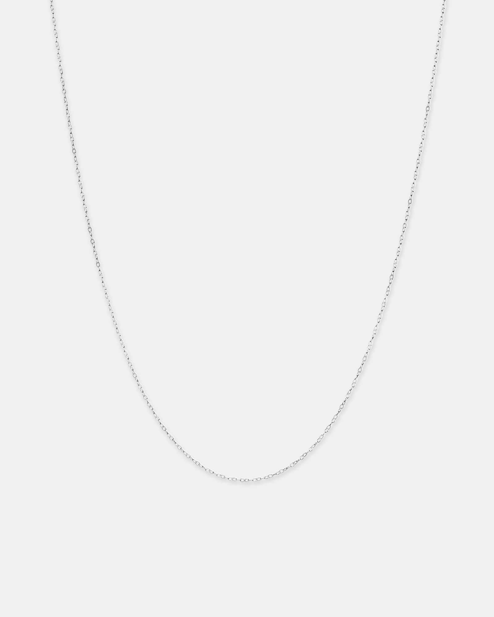 Chaîne câblée unie en or jaune 10 K d'une longueur de 45 cm (17 po) et 1 mm largeur