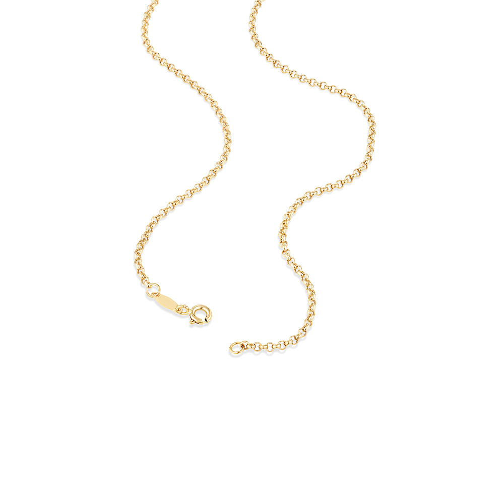 50cm (20") Hollow Belcher Chain in 10kt Yellow Gold