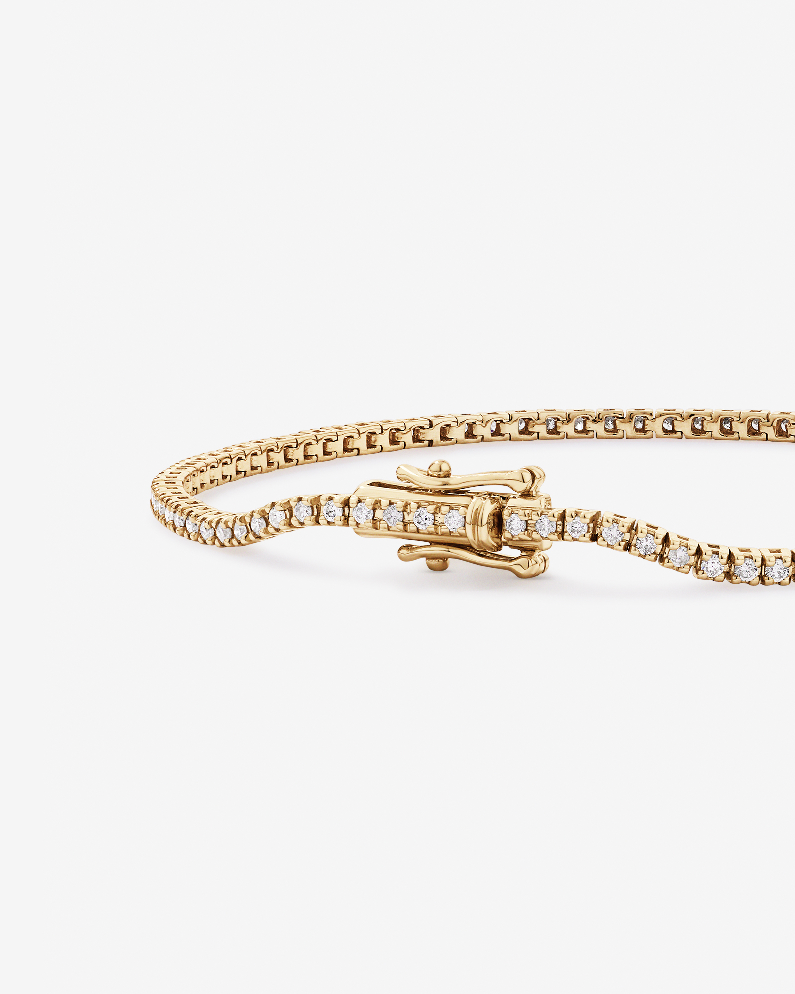Bracelet de Tennis de 1,00 Carat TW en Diamant en Or jaune 10kt