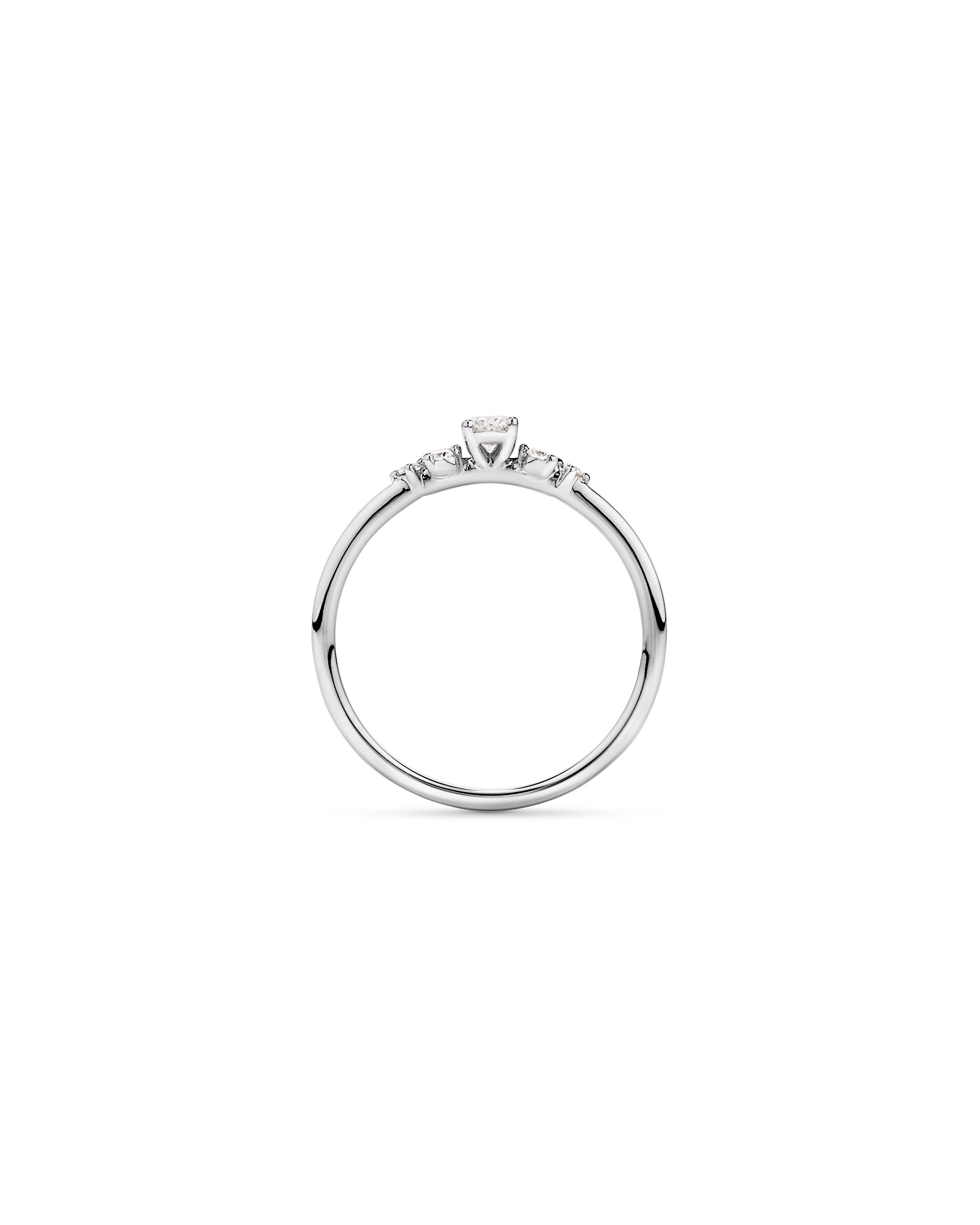 0.20TW Oval and Round Brilliant Laboratory-Grown Diamond Promise Ring 10kt Gold