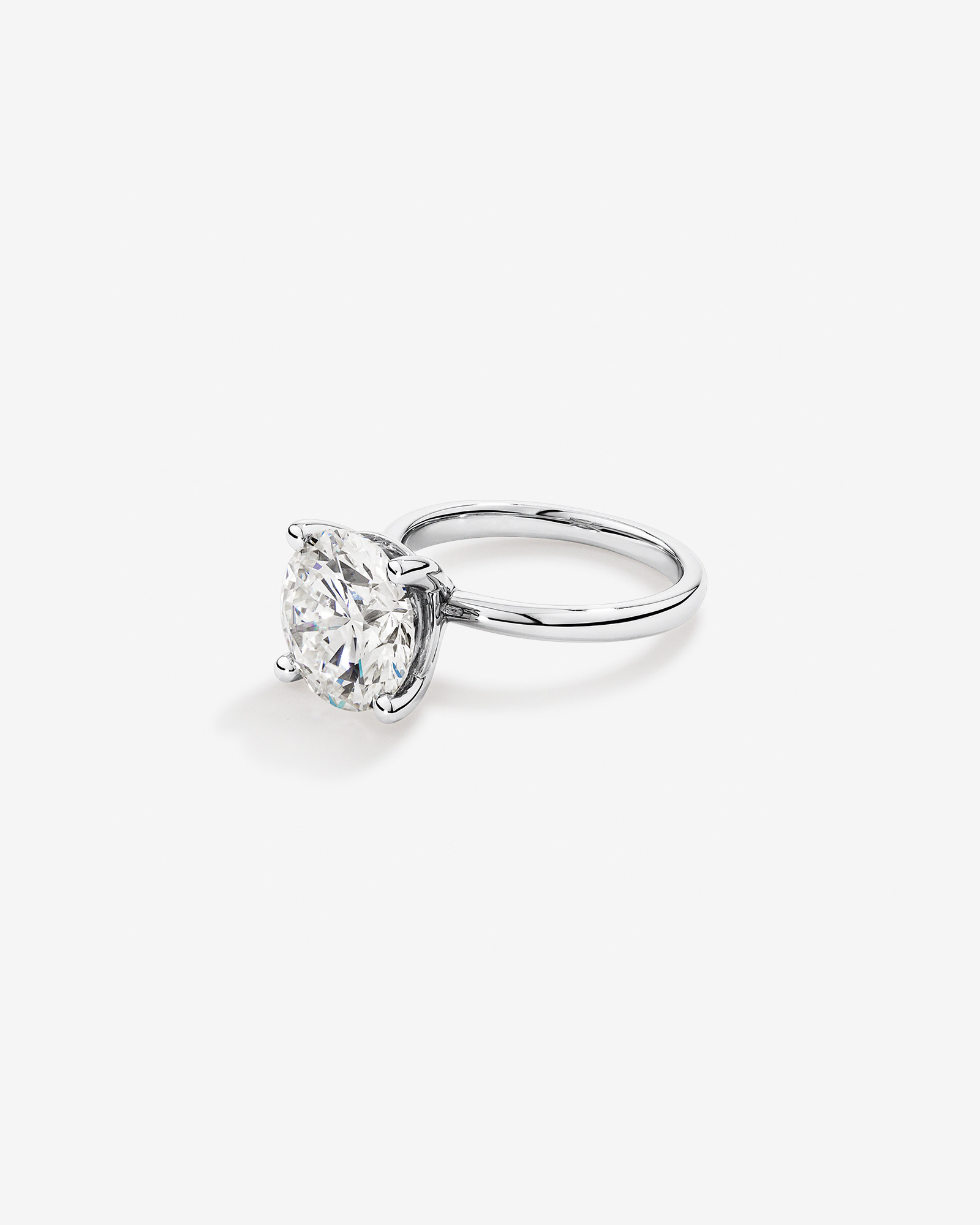 5.00 Carat TW Round Brilliant Laboratory-Grown Diamond Solitaire Engagement Ring in Platinum