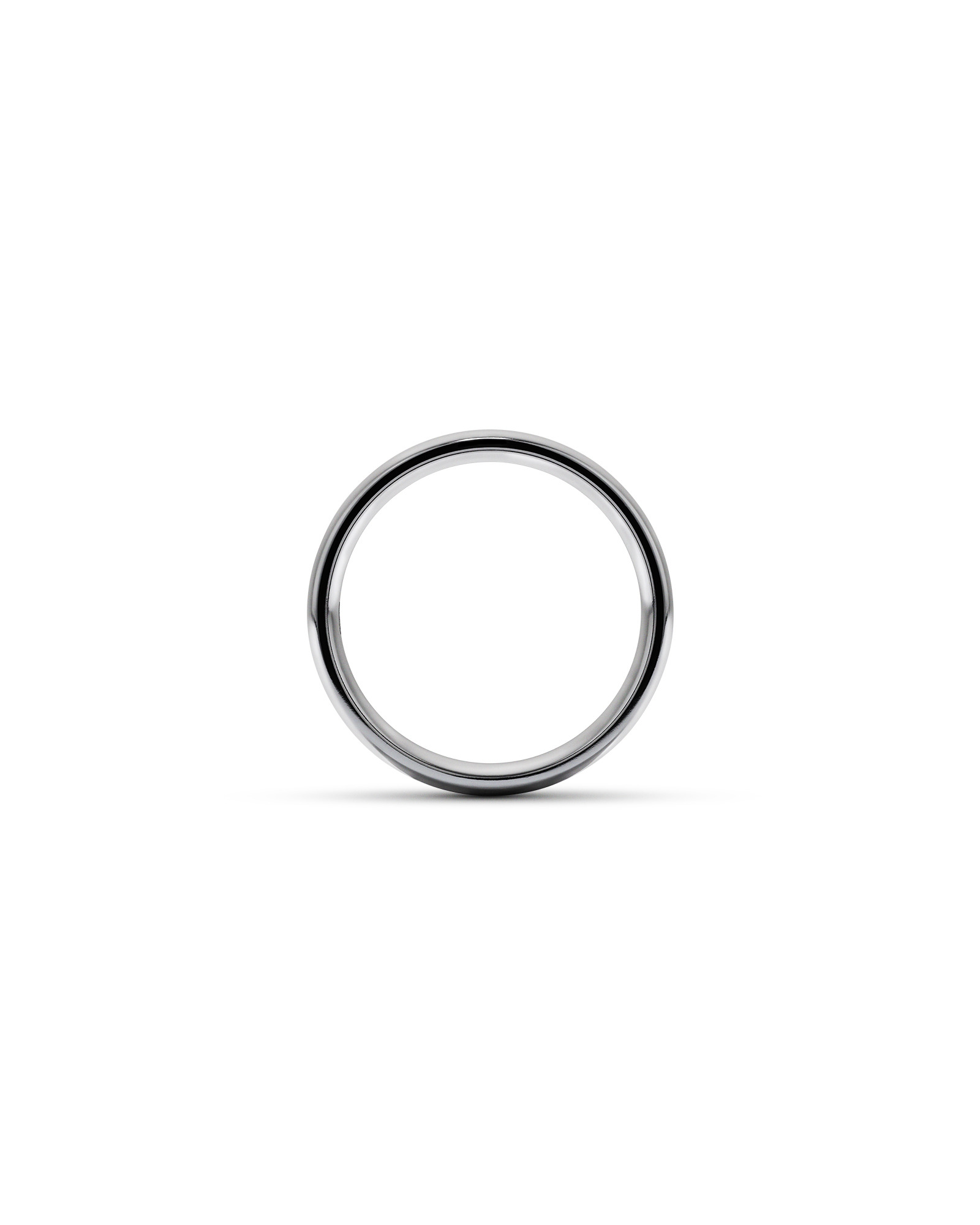 8mm Black Titanium Polished Dome Wedding Band
