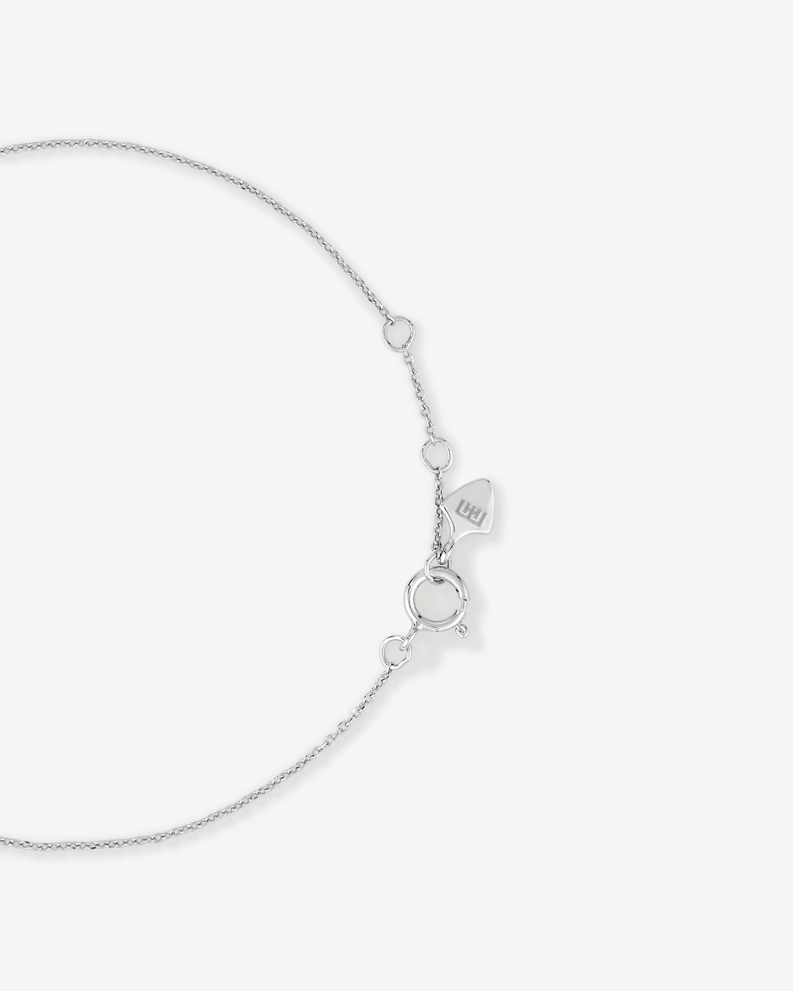 Bracelet double cercle en diamant en argent sterling