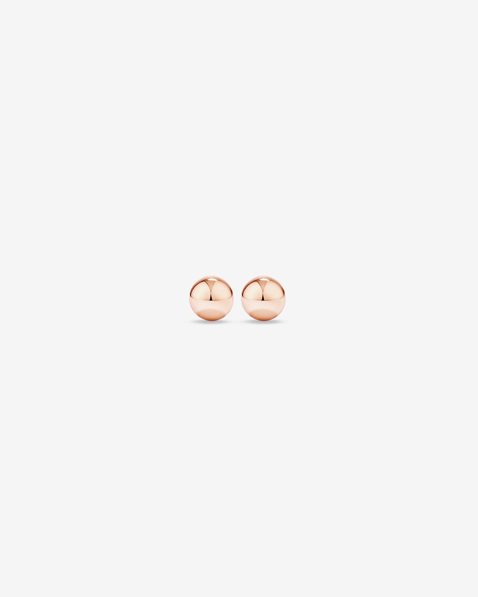 3mm Ball Stud Earrings in 10kt Rose Gold