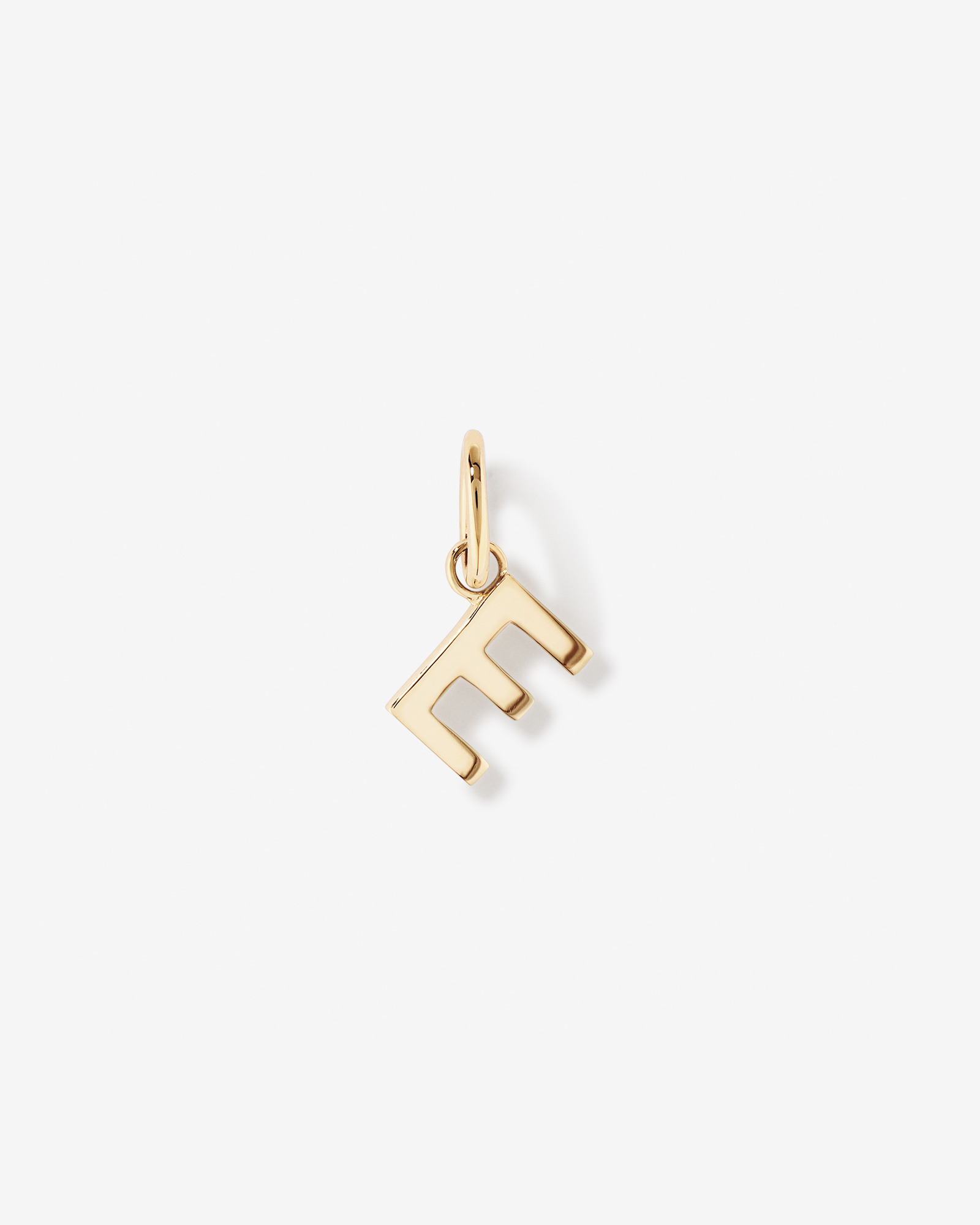 Letter E Initial Pendant in 10kt Yellow Gold