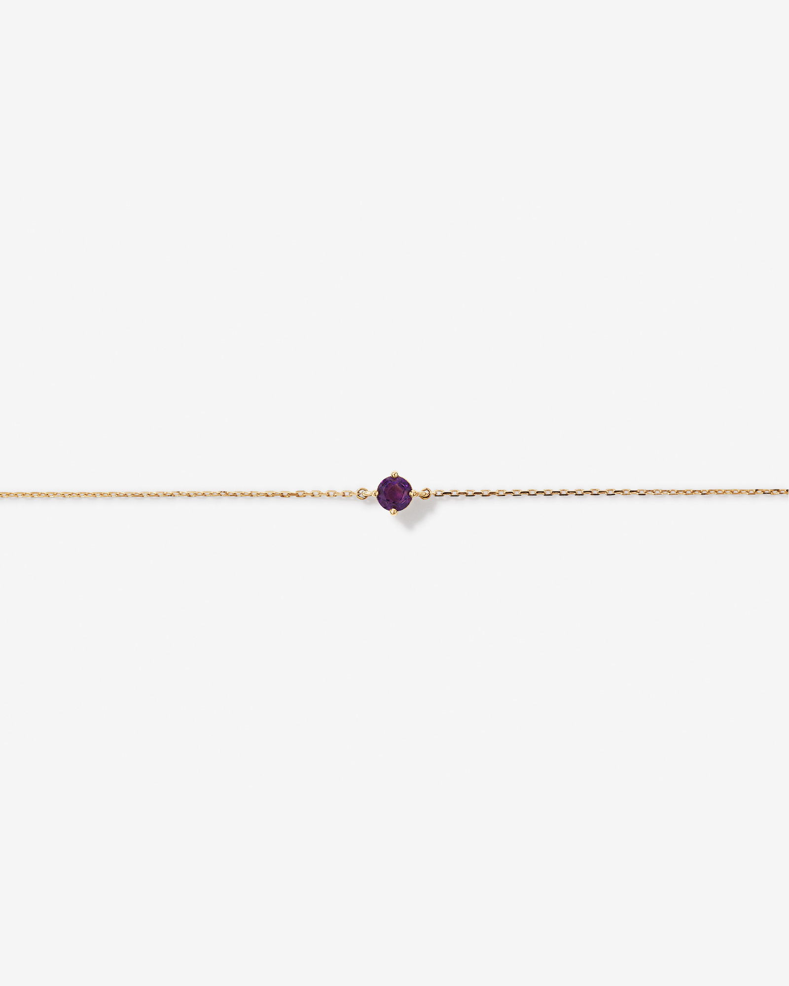 Bracelet with Amethyst in 10kt Yellow Gold