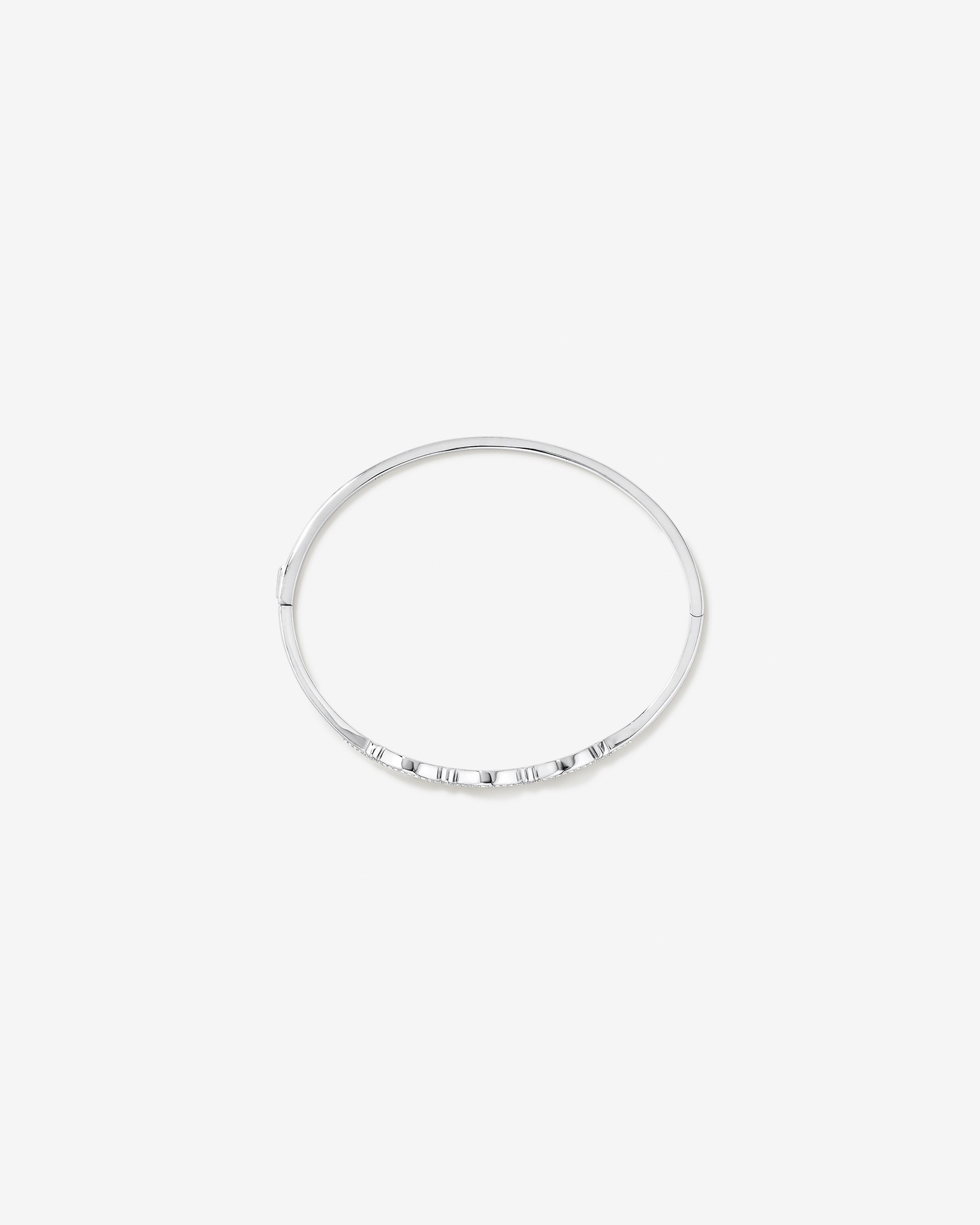 Triple Open Marquise Cubic Zirconia Bangle in Sterling Silver
