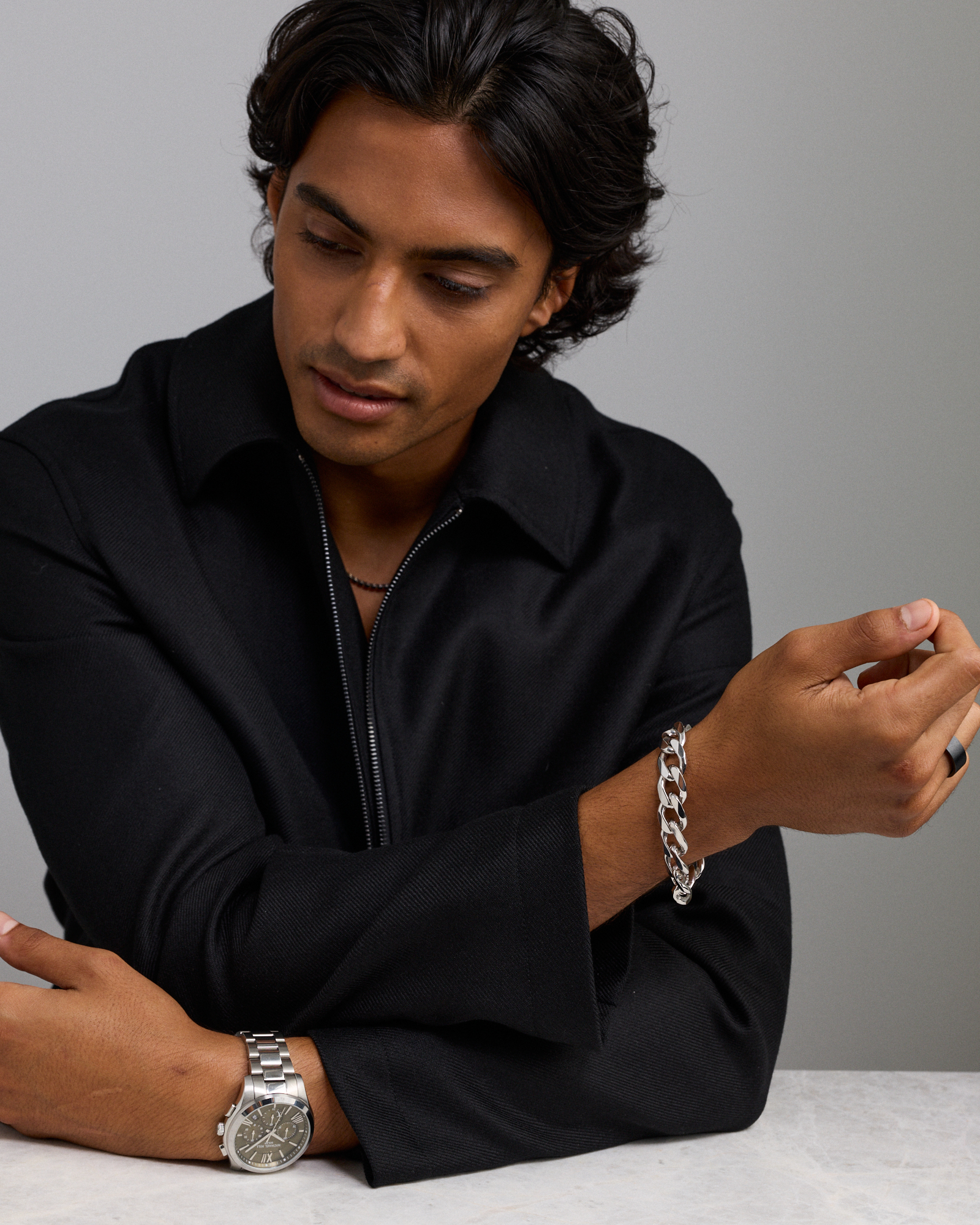 14.8mm Curb Bracelet in Sterling Silver