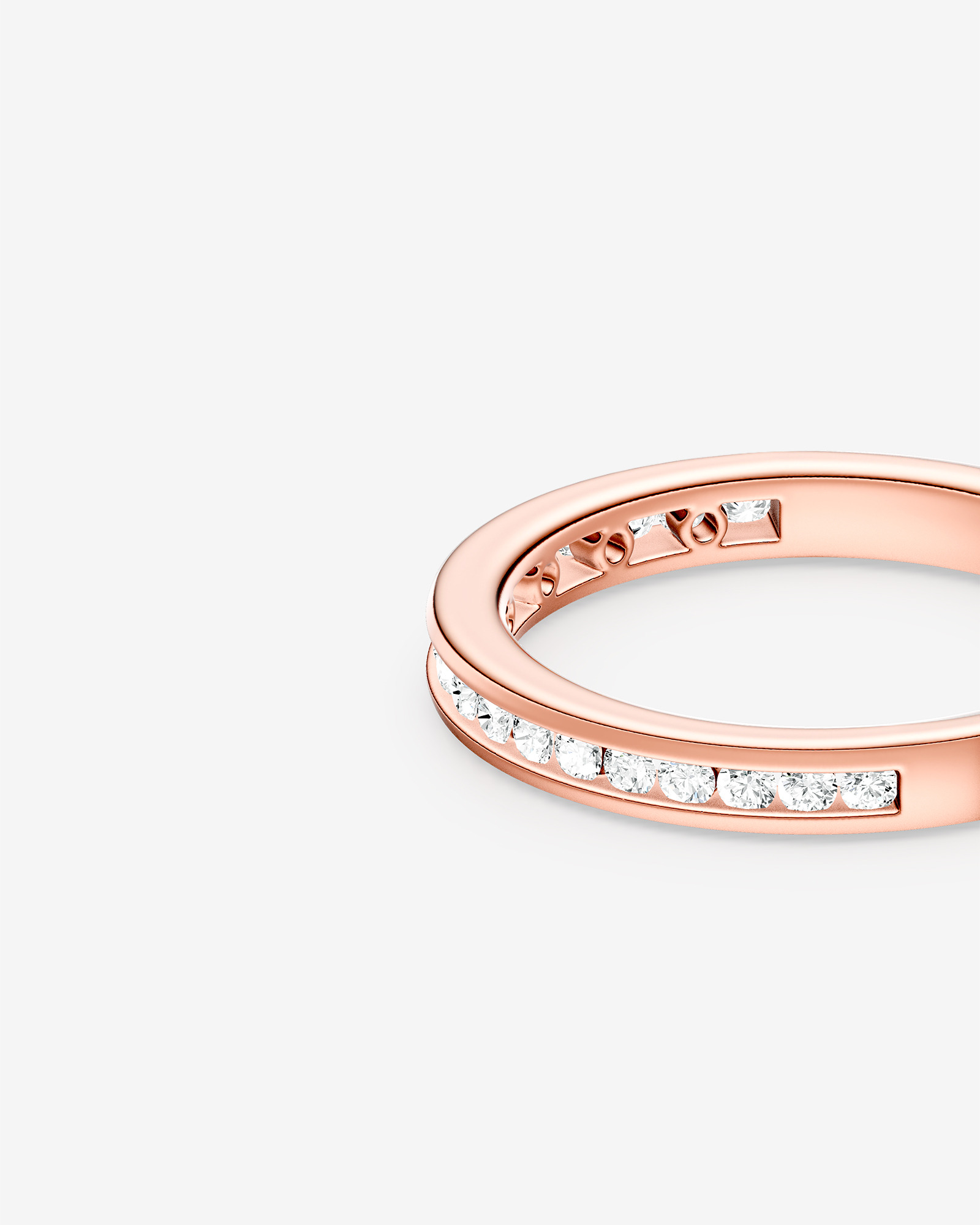 Wedding Band with 0.34 Carat TW of Diamonds 14kt Rose Gold