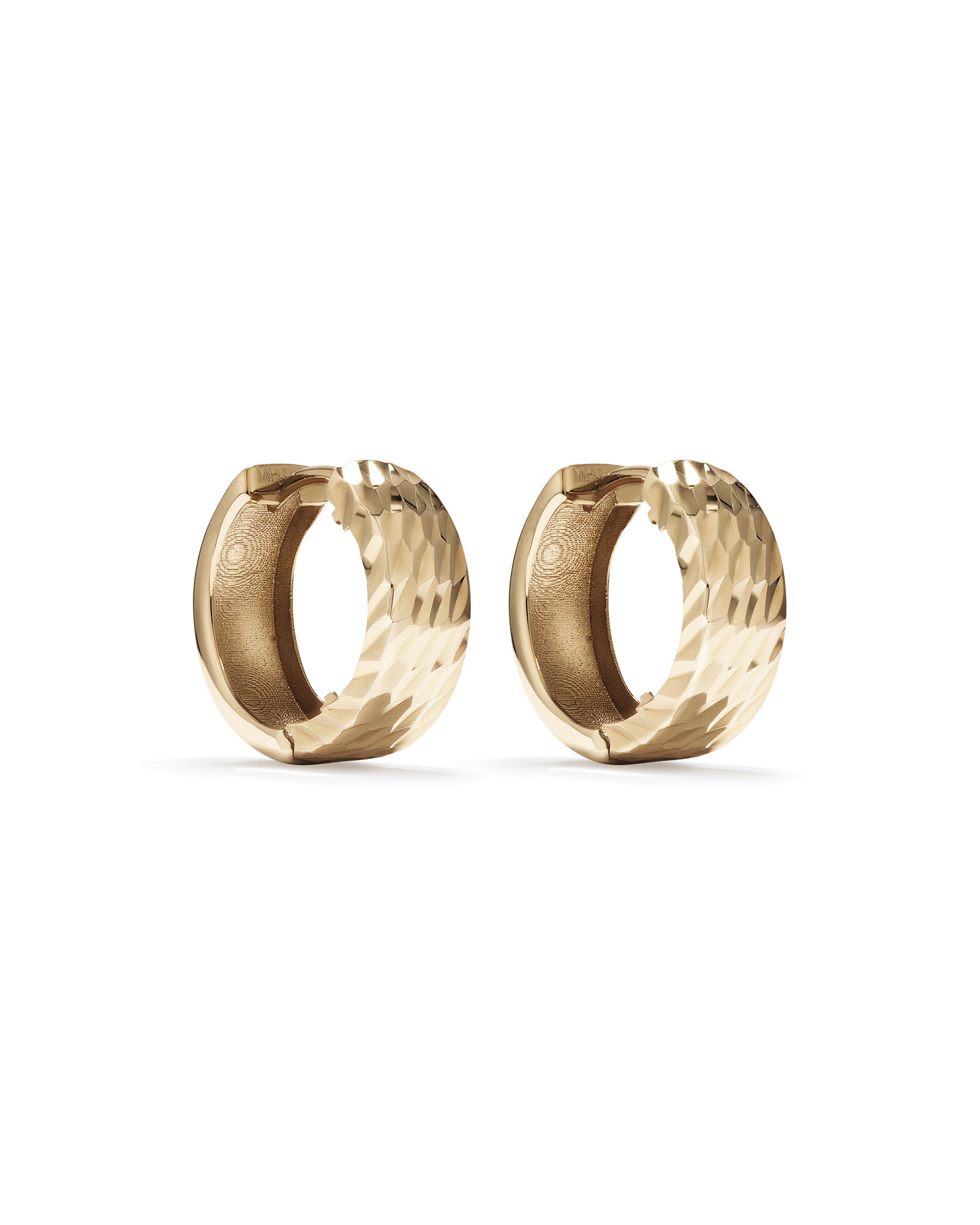 11mm Huggie Earrings 10kt Yellow Gold
