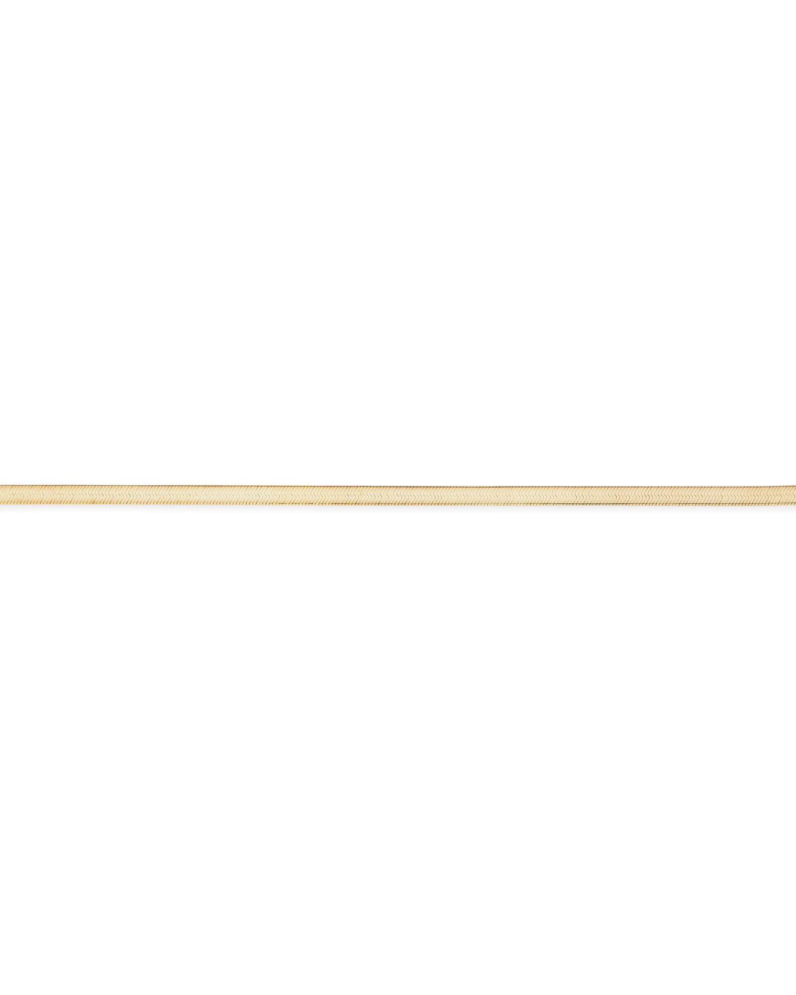 19cm (7.5") 2mm-2.5mm Width Herringbone Bracelet in 10kt Yellow Gold