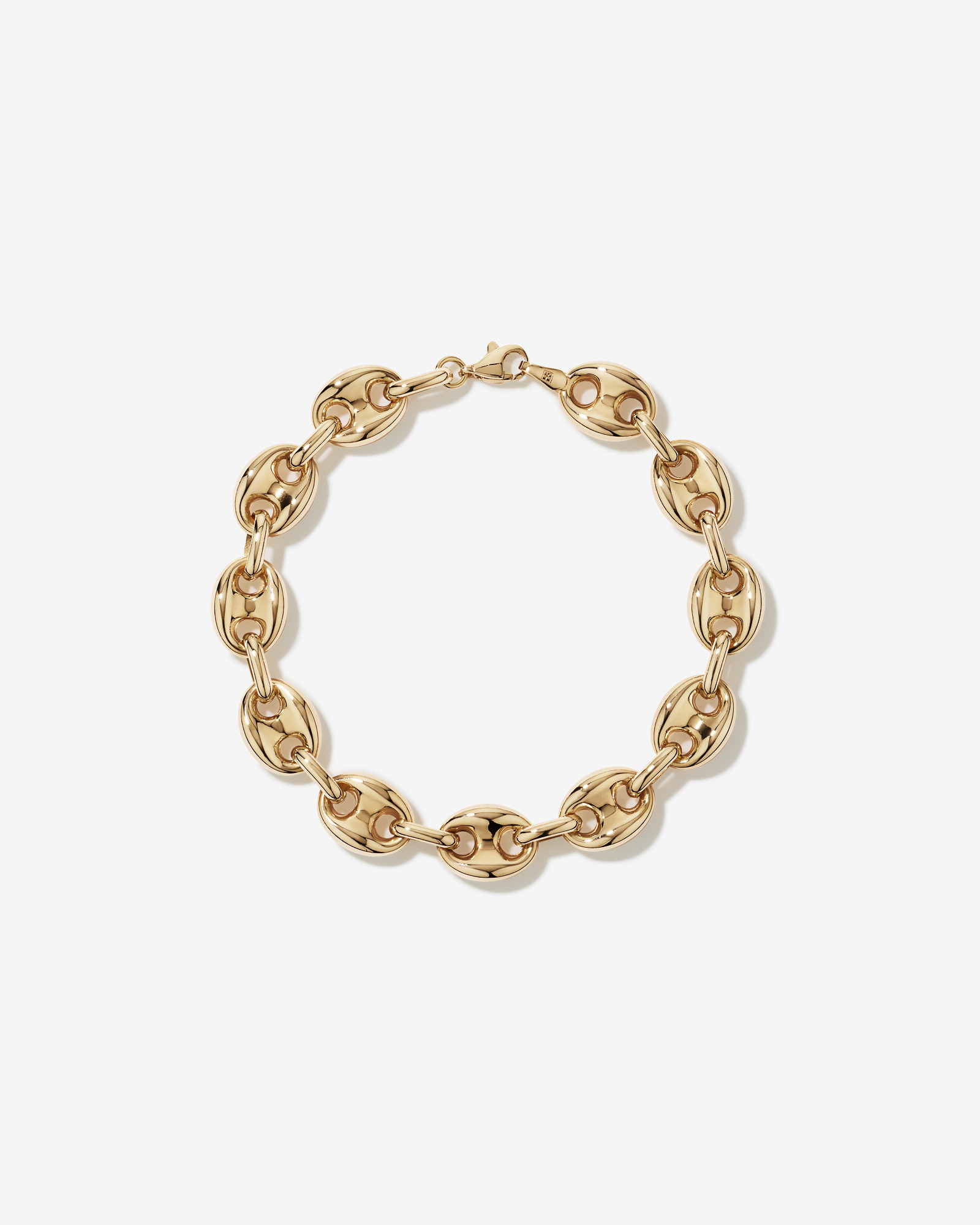 Puff Anchor Bracelet in 18kt Gold Vermeil