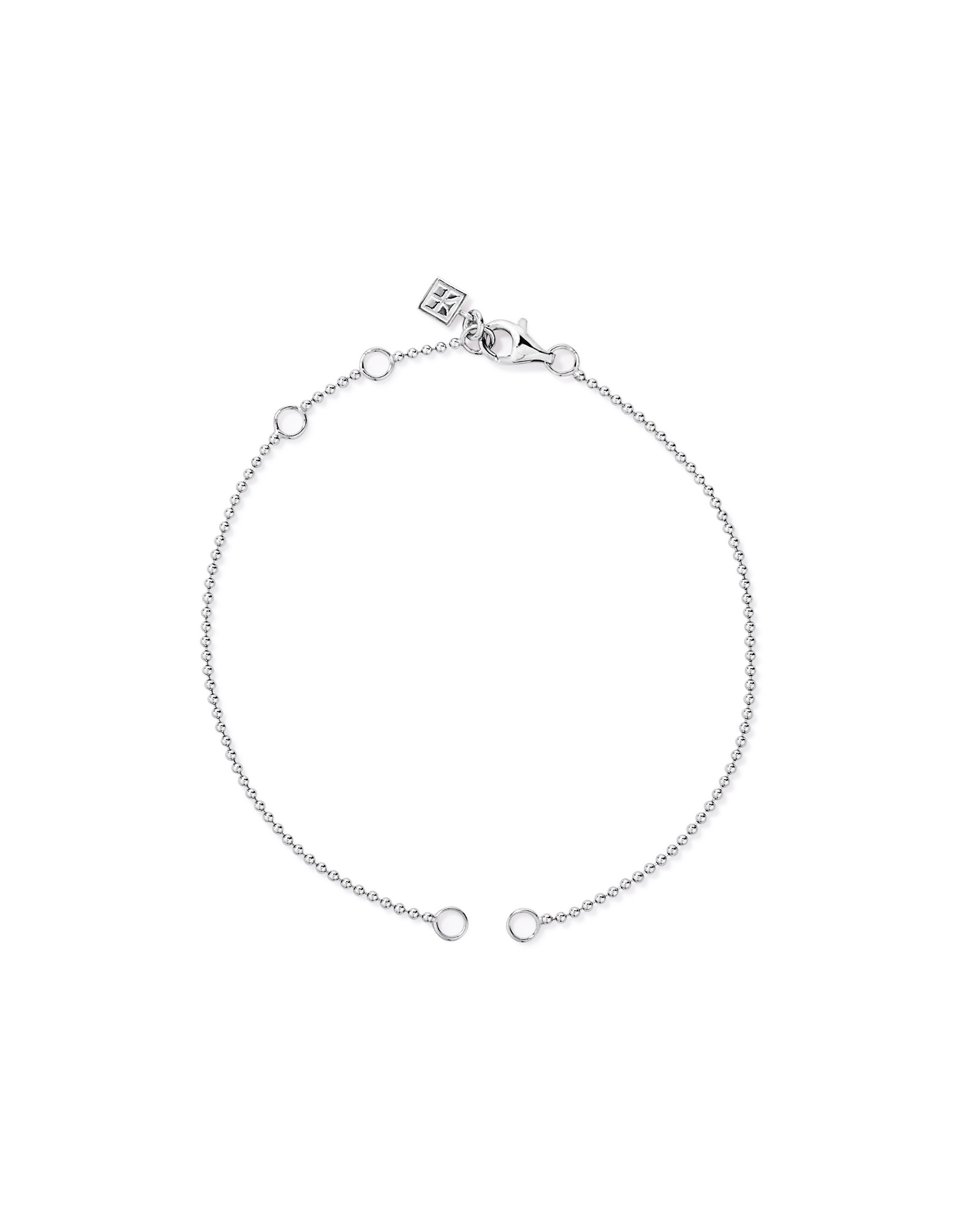 18cm (7") Micro Ball Open Bracelet in Sterling Silver