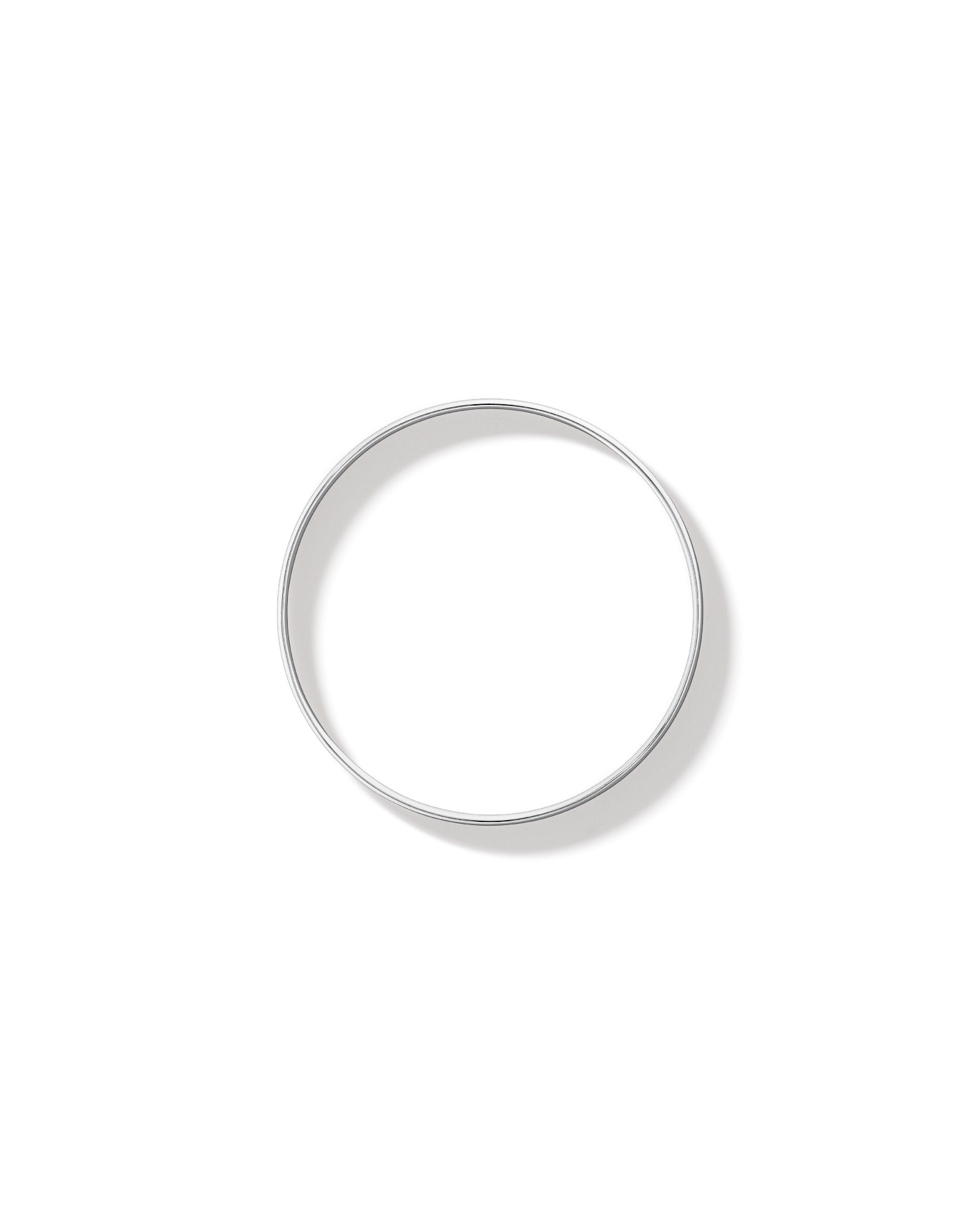7.5mm-8mm Round Bangle in Sterling Silver