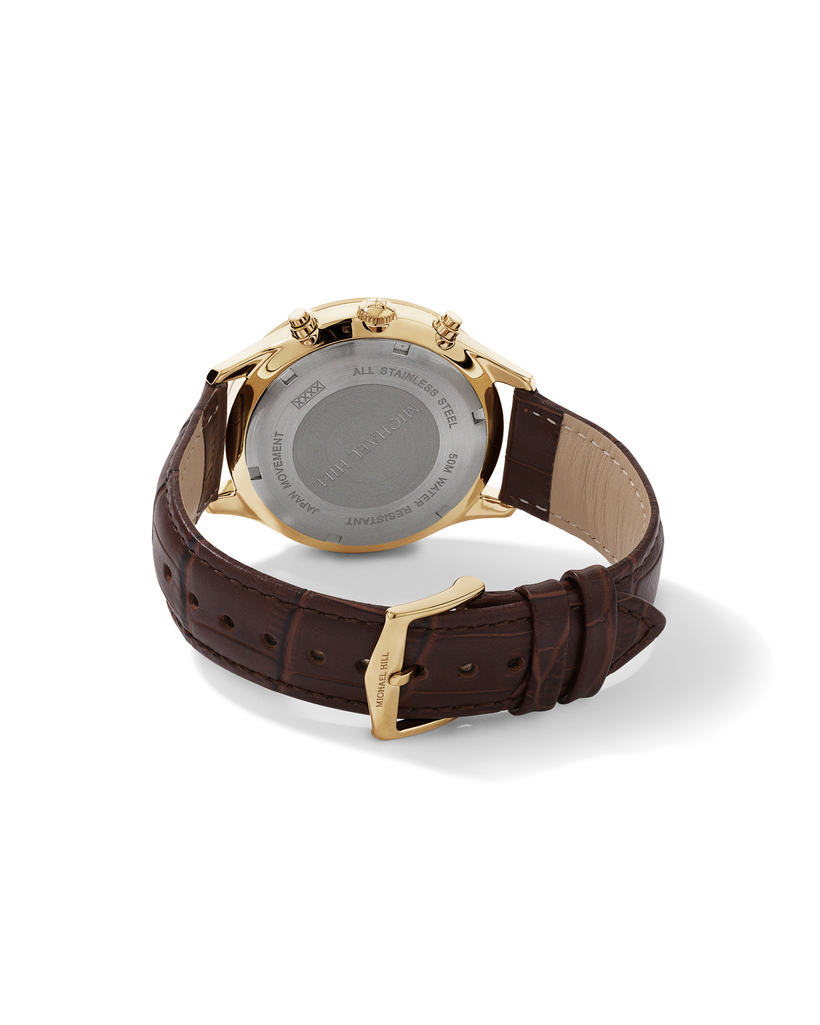 Men's 42mm Chronograph Watch in Gold-Tone Stainless Steel