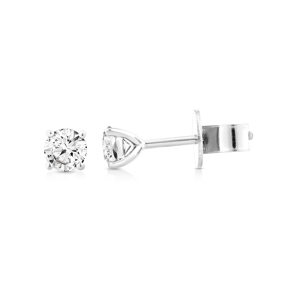 Carat TW Diamond Solitaire Stud Earrings 18kt Gold