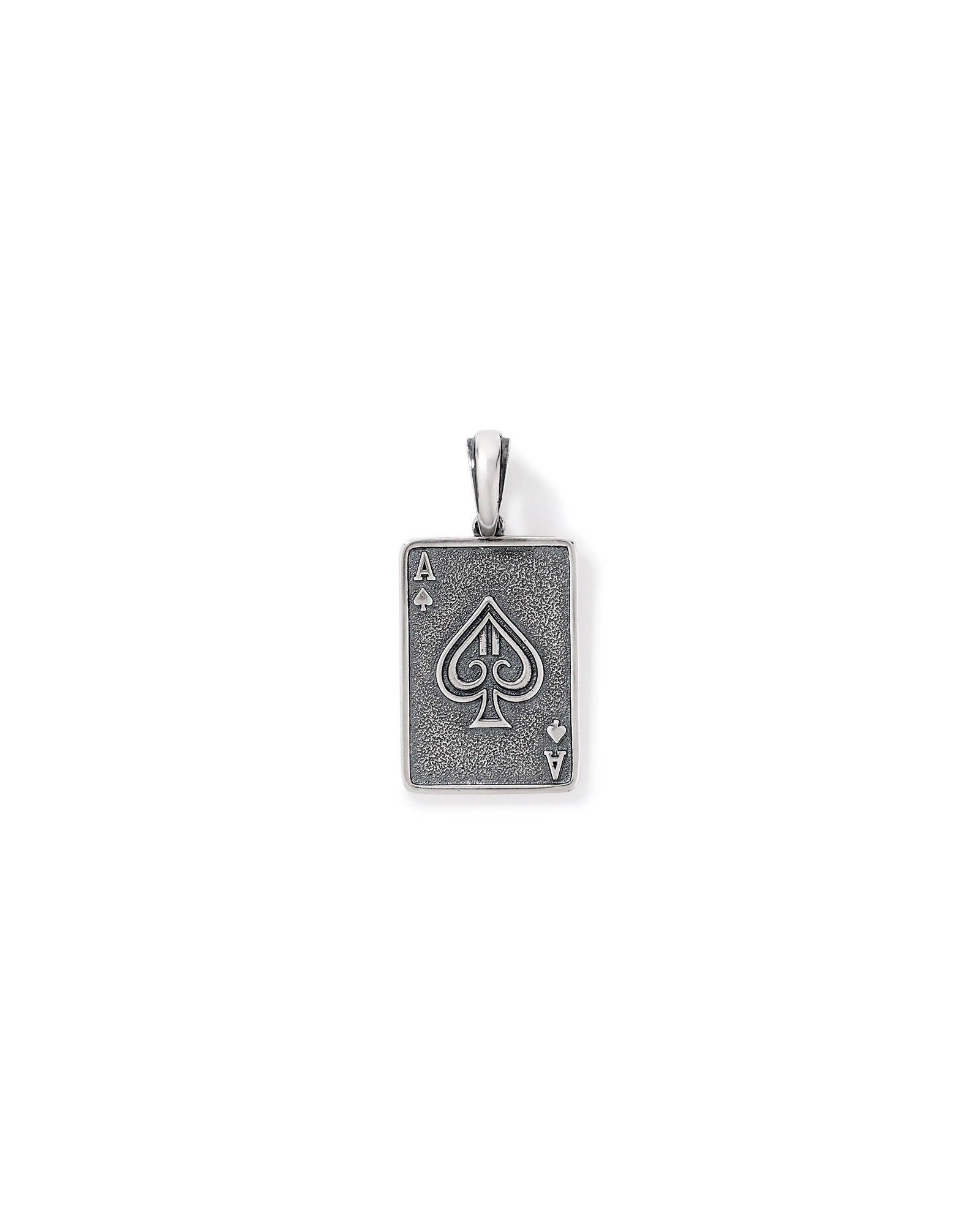 Ace of Spades Pendant in Sterling Silver