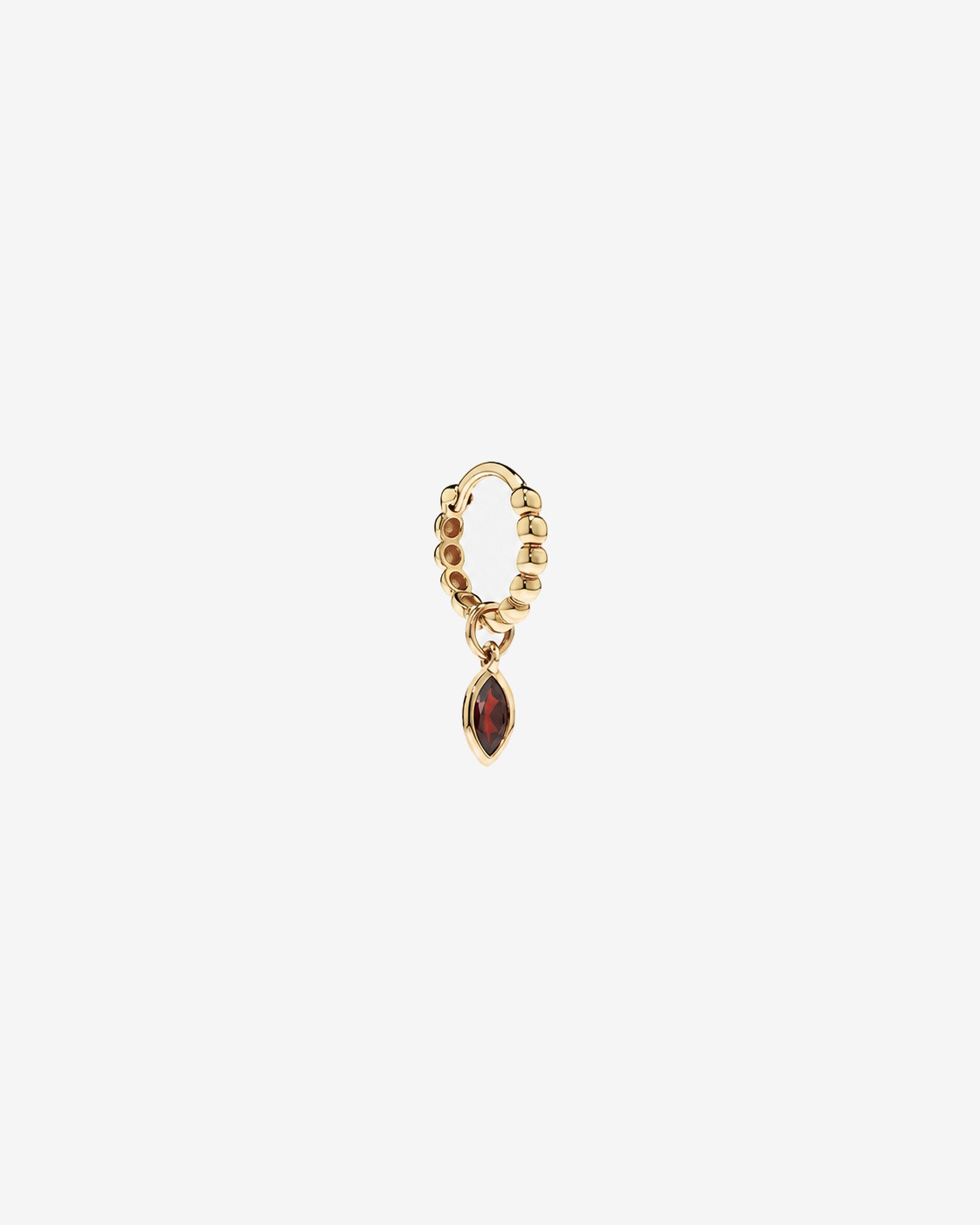 Breloque d'oreille Grenat en or jaune 10 ct