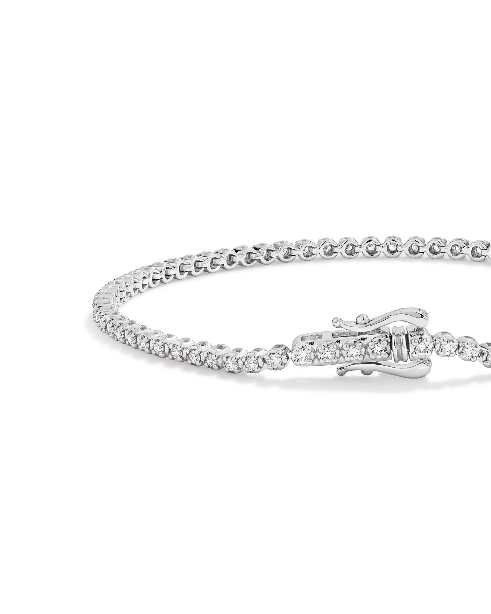 Carat TW Laboratory-Grown Diamond Tennis Bracelet in Sterling Silver