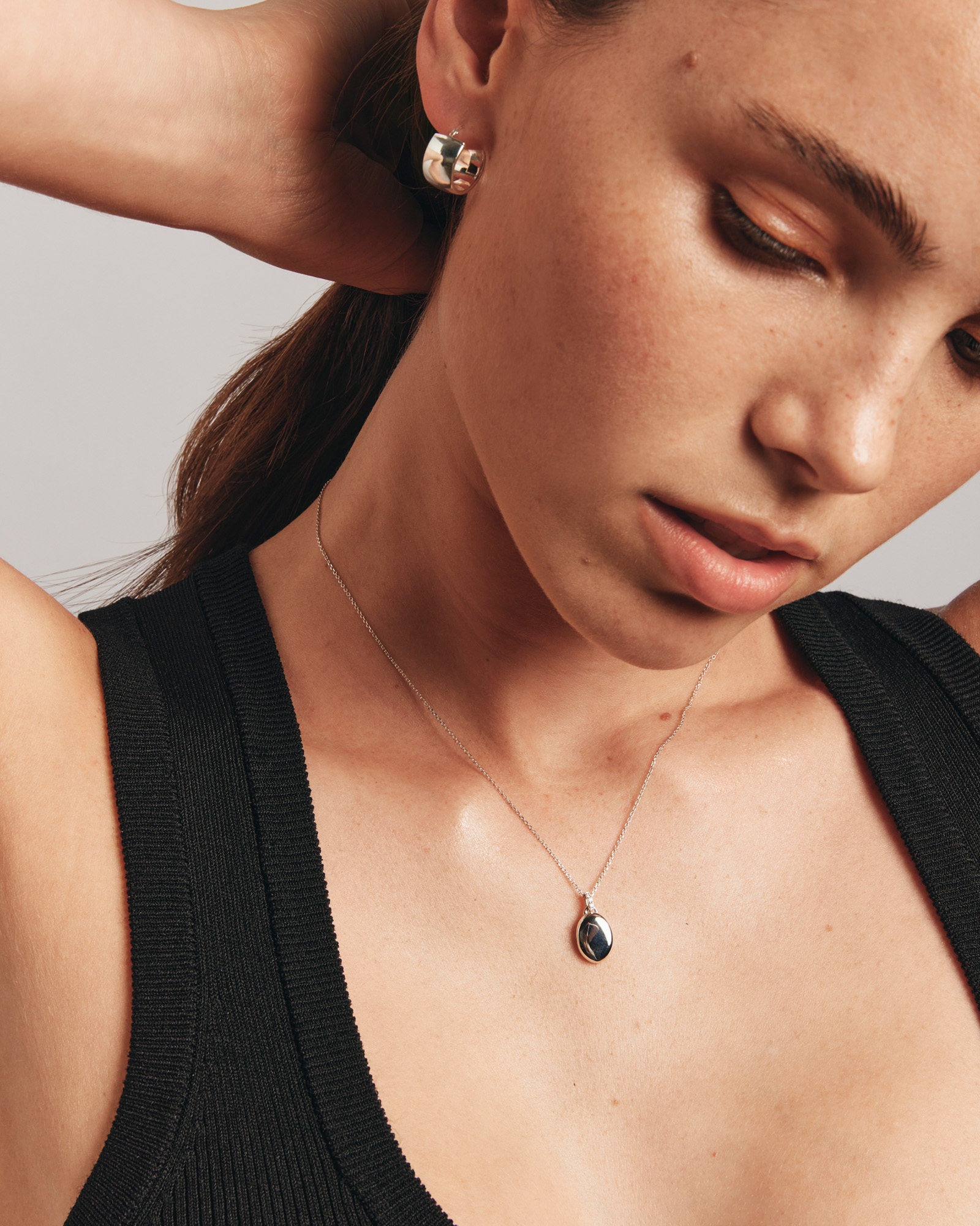 Boucles d'oreilles créoles de 10mm en argent sterling