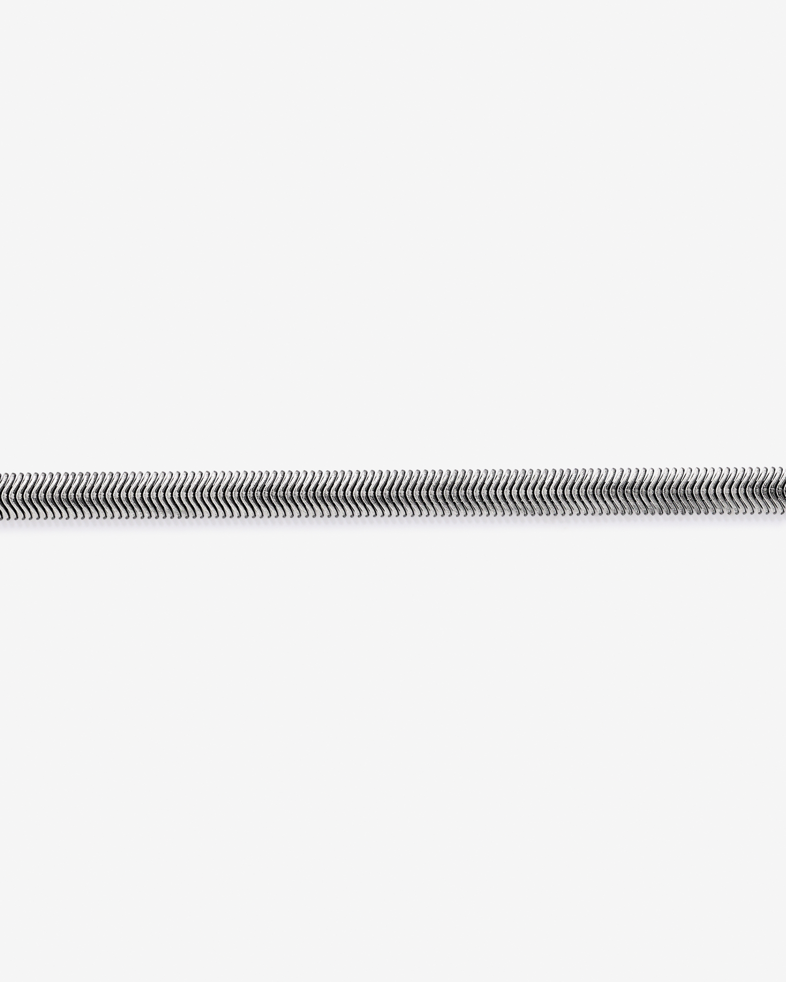 21cm (8") 6.4mm Width Snake Chain Bracelet in Oxidised Sterling Silver