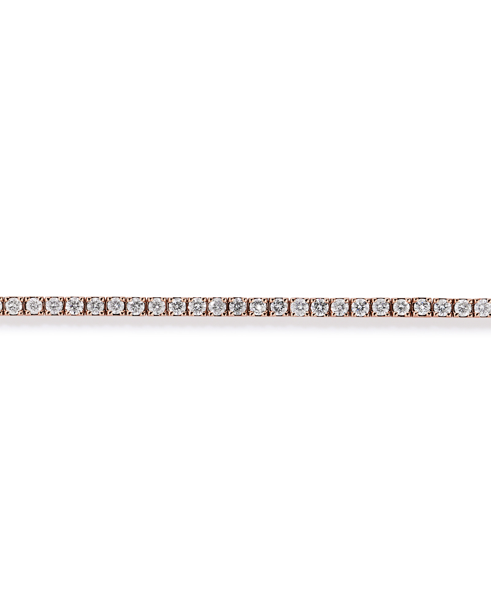 Bracelet de Tennis de 4,00 Carat TW en Diamant en Or Rose 10kt