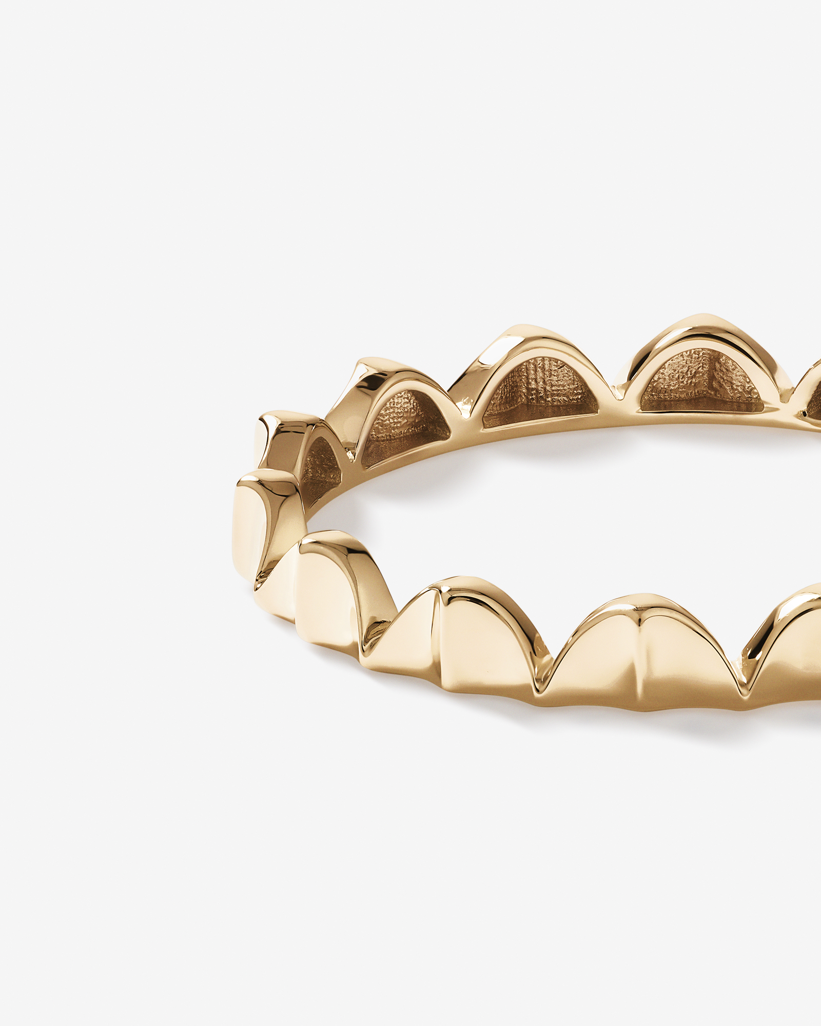 Signature Connect Curve Ring 10kt Yellow Gold