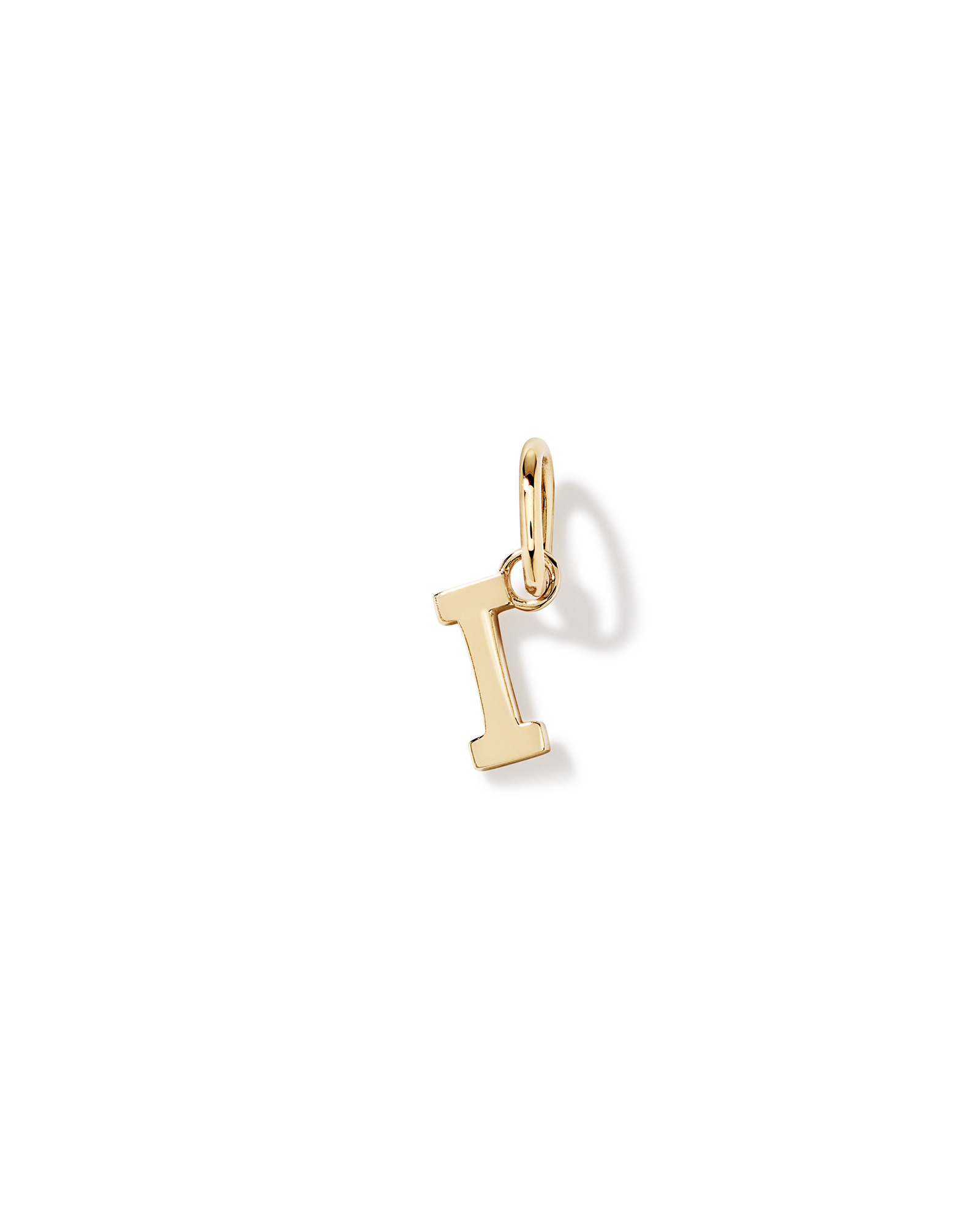 Letter I Initial Pendant in 10kt Yellow Gold