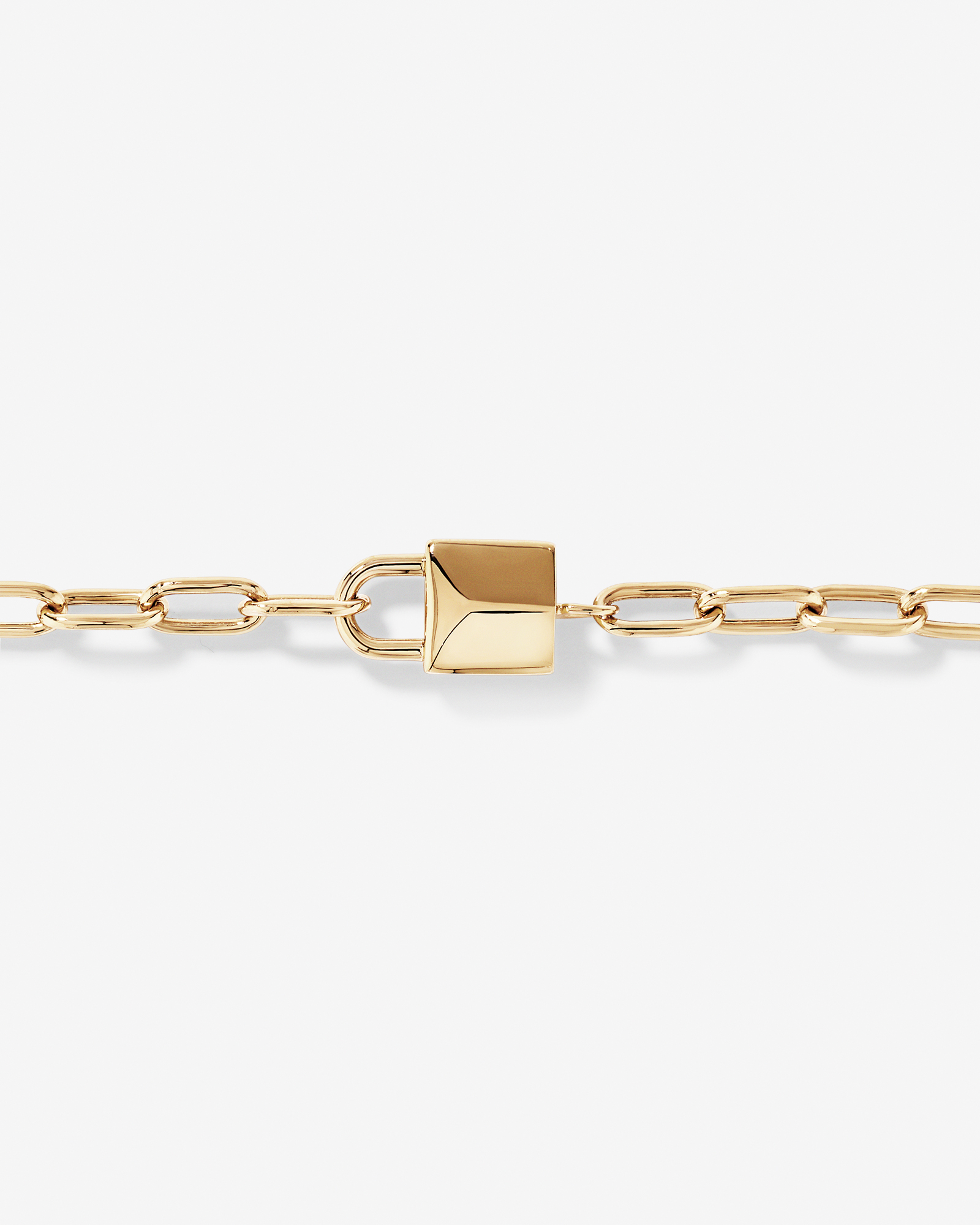 Signature Lock Bracelet in 10kt Yellow Gold