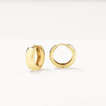 10mm Huggie Earrings 10kt Yellow Gold