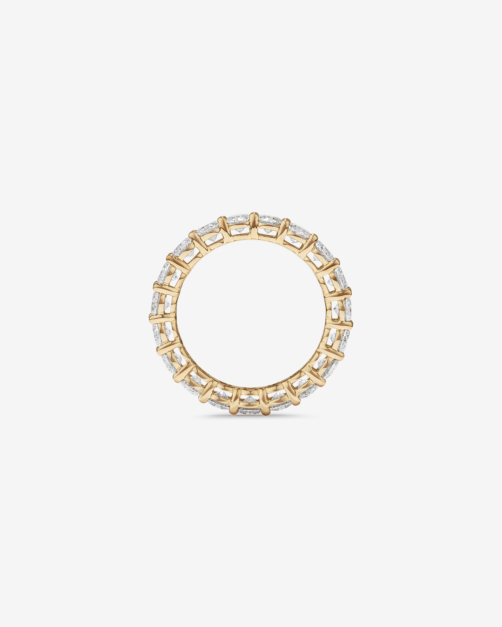 3.00 Carat TW Round Brilliant Laboratory-Grown Diamond Eternity Ring in 14kt Yellow Gold