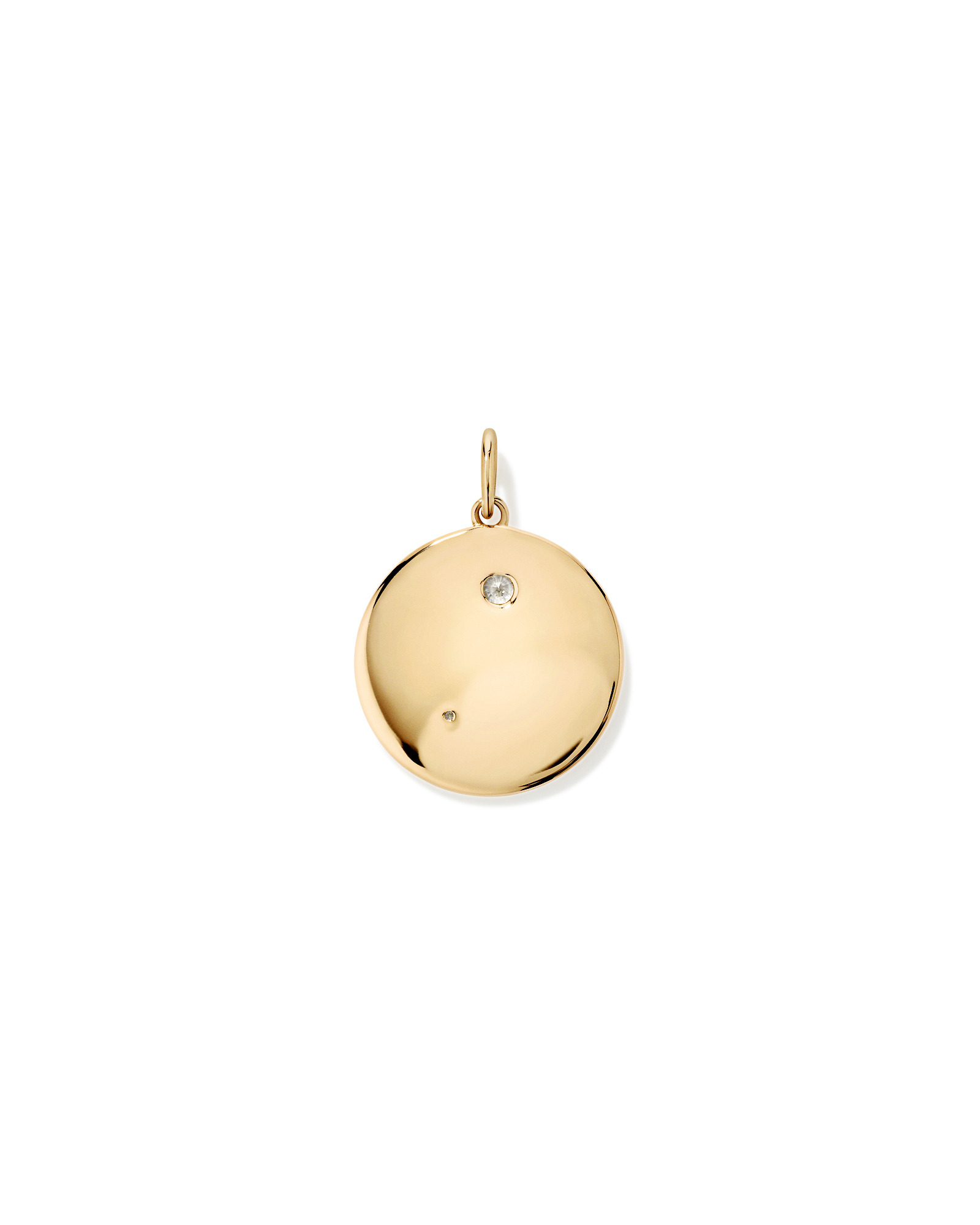 Sun & Moon Medallion Pendant in 18kt Vermeil