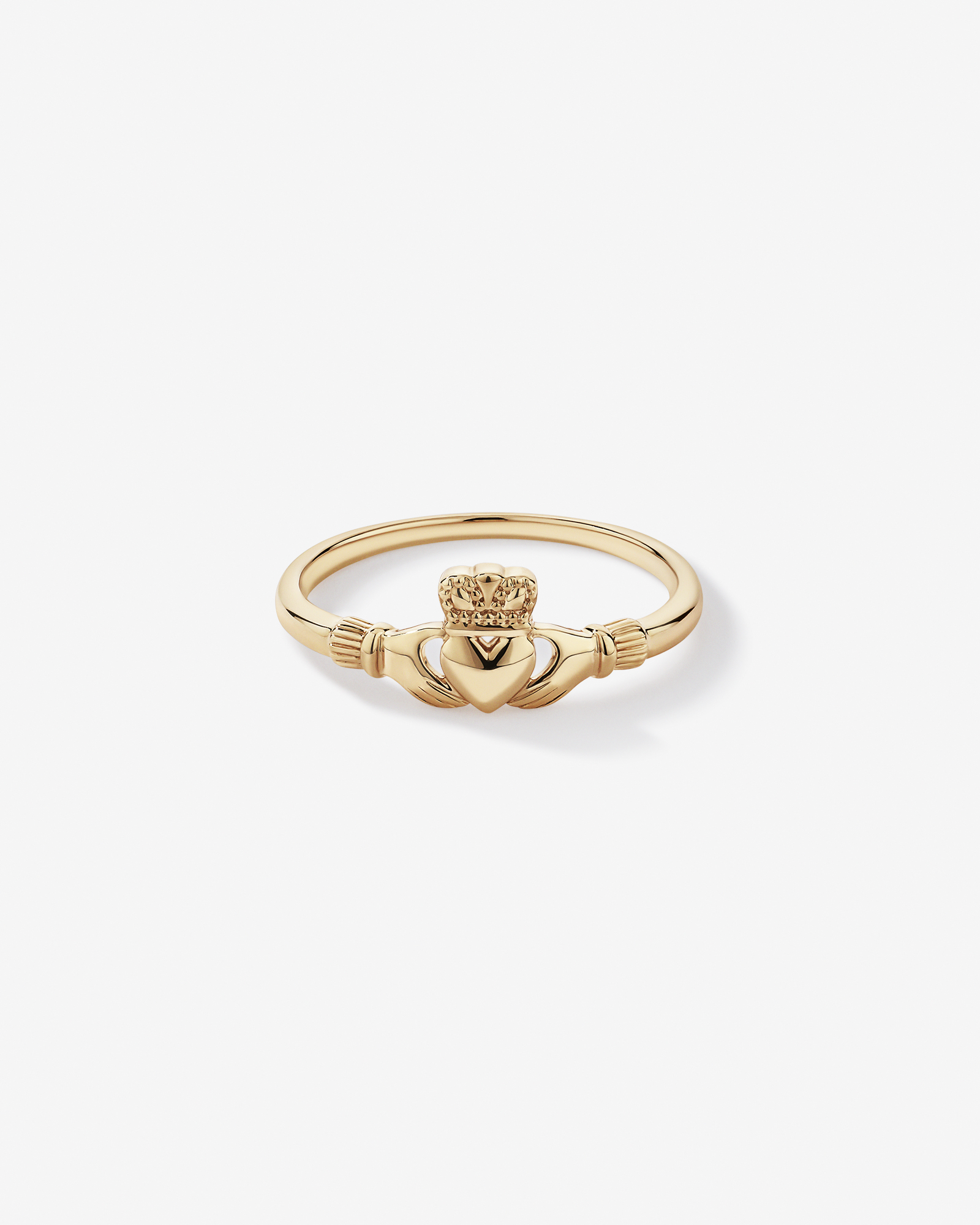 Petite Claddagh Ring 10kt Yellow Gold
