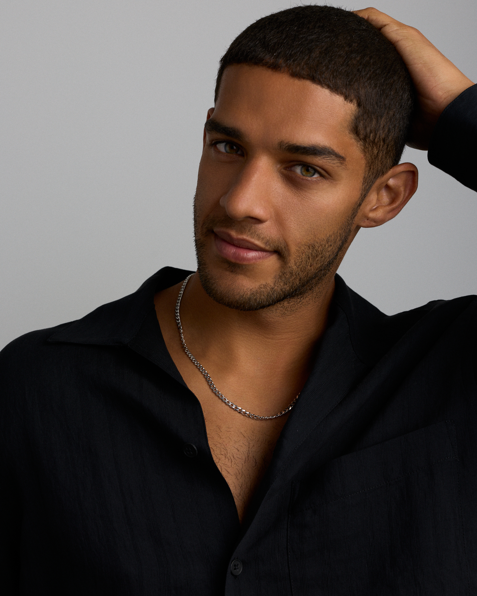 Collier Chaîne Gourmette Biseautée 55 Cm (22") Largeur 4,30 Mm En Argent Sterling