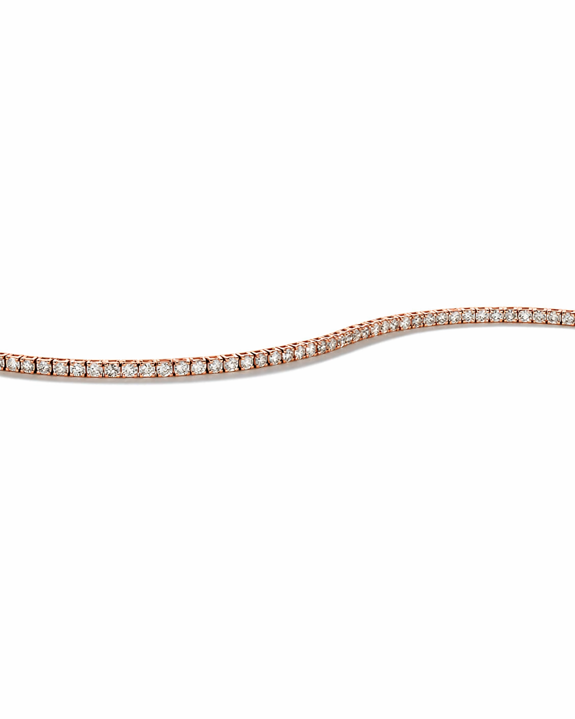 3.28 Carat TW Diamond Tennis Bracelet in 10kt Rose Gold