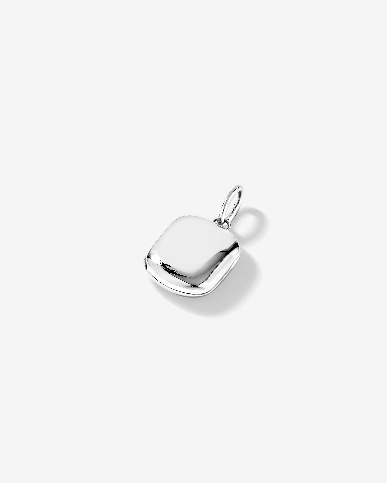 Square Locket Pendant in Sterling Silver