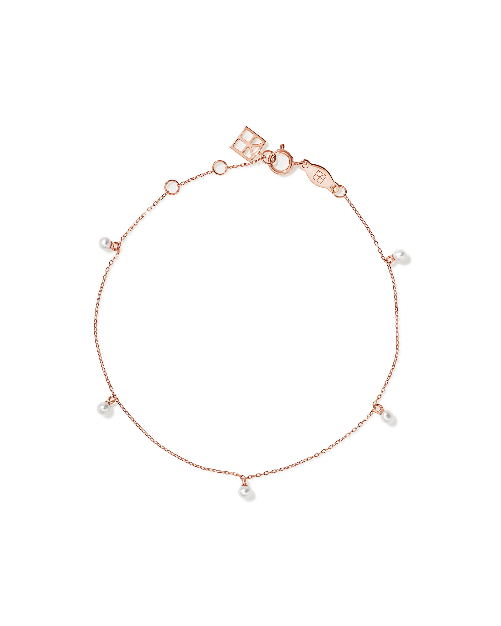 Bracelet en perles d’eau douce micro-cultivées en 10 kt en or rose