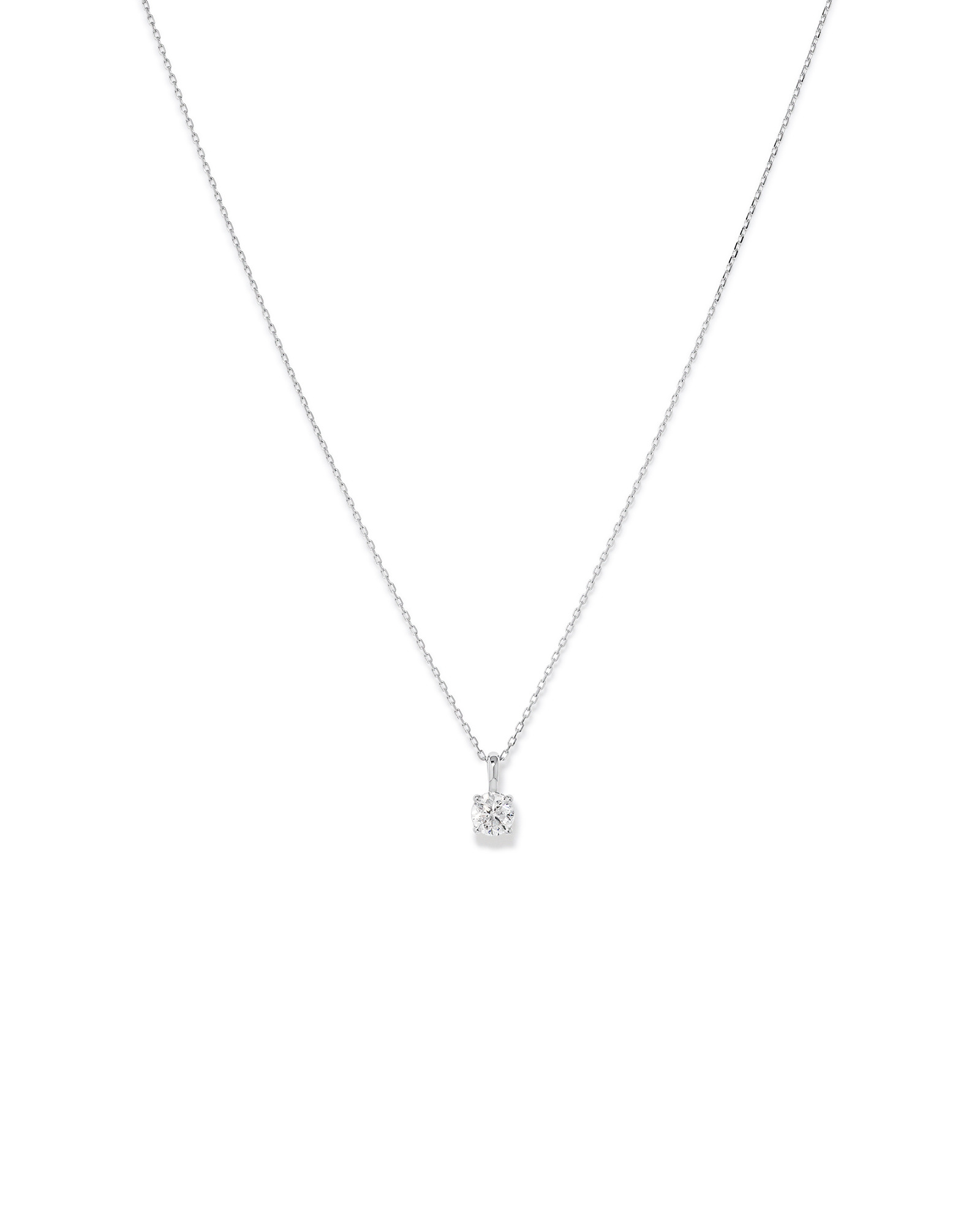 0.50 Carat TW Diamond Solitaire Pendant 18kt Yellow Gold